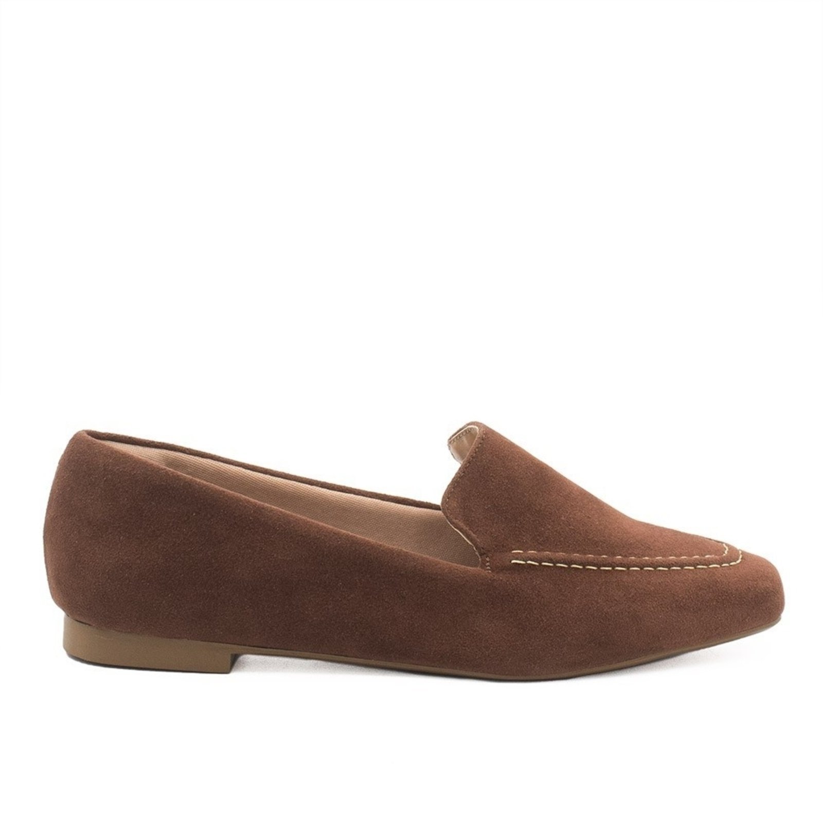 Mocassim Zatta Bico Quadrado Shayene Nobuck Marrom