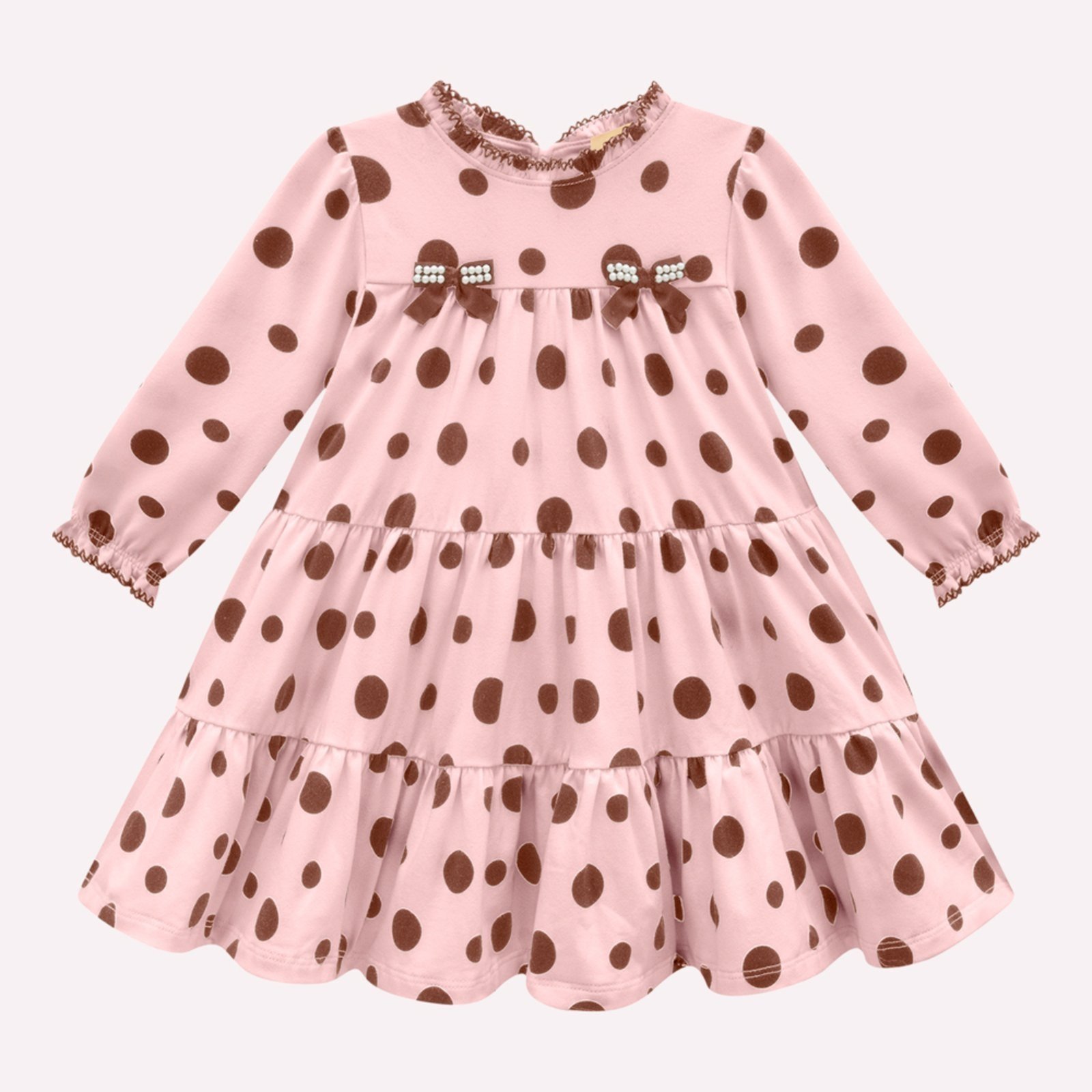 Infantil - Vestido Menina Póas Milon