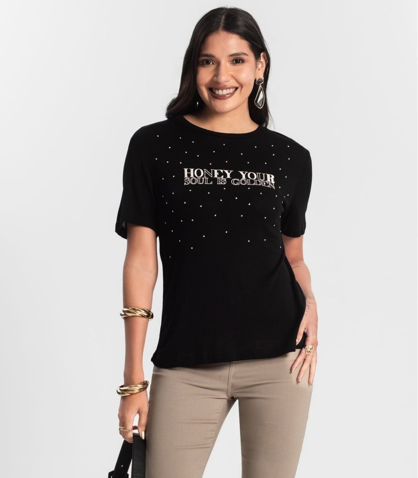 Blusa Visco Tricot Feminina Rovitex Preto