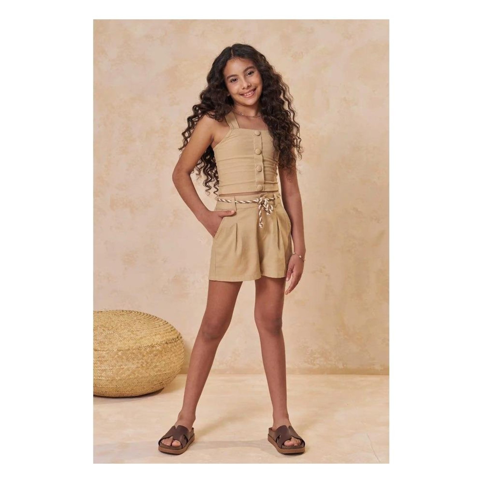 Infantil - Conjunto Menina Cru Lilimoon 10 Nude