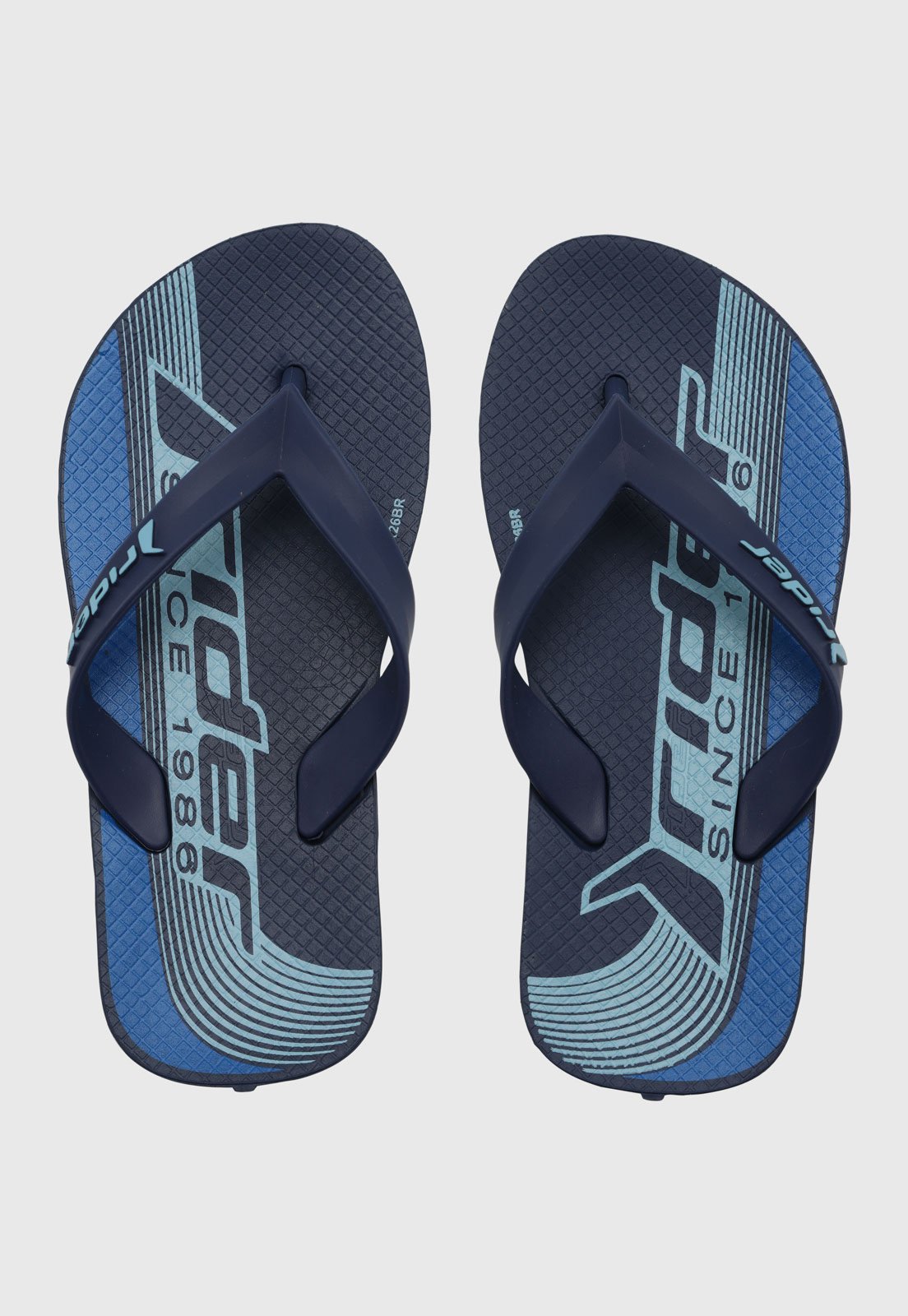 Infantil - Chinelo Rider Menino Rider Tiras Azul