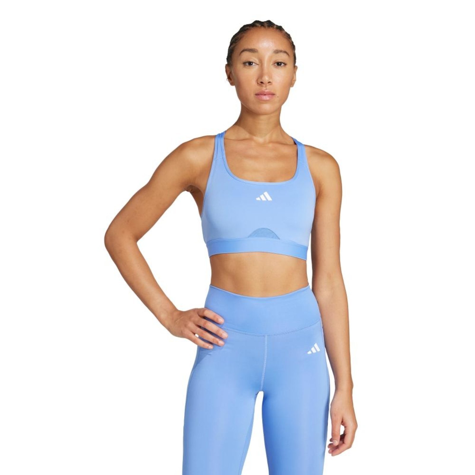 Sutiã Powerreact Treinamento adidas Performance Azul