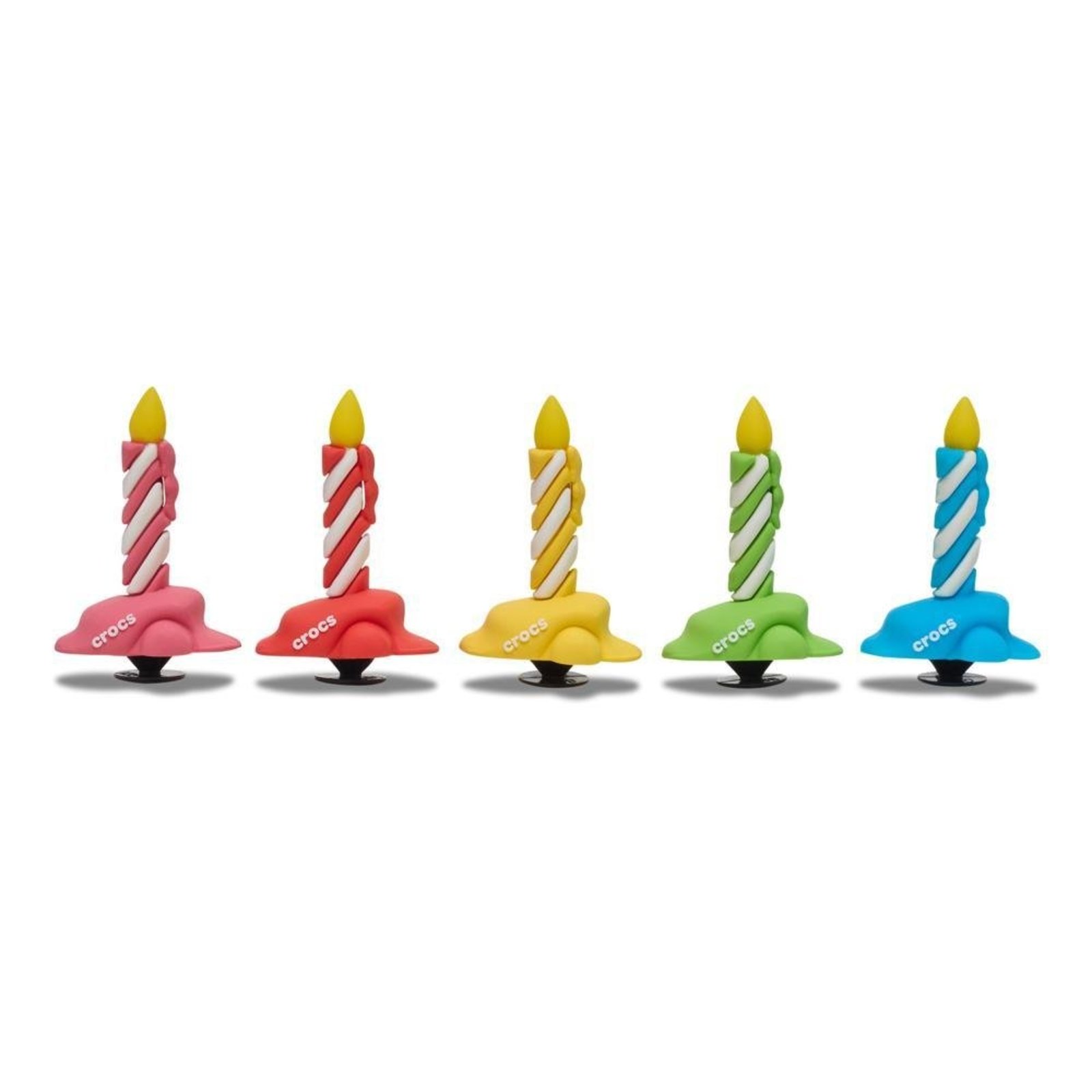 Infantil - Jibbitz™ Velas Coloridas Com Led Pack Com 5 Peças Único Branco