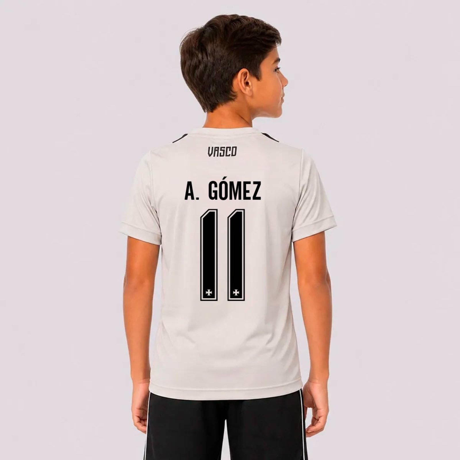 Camisa Vasco Toque Cinza Clara 11 A. Gómez