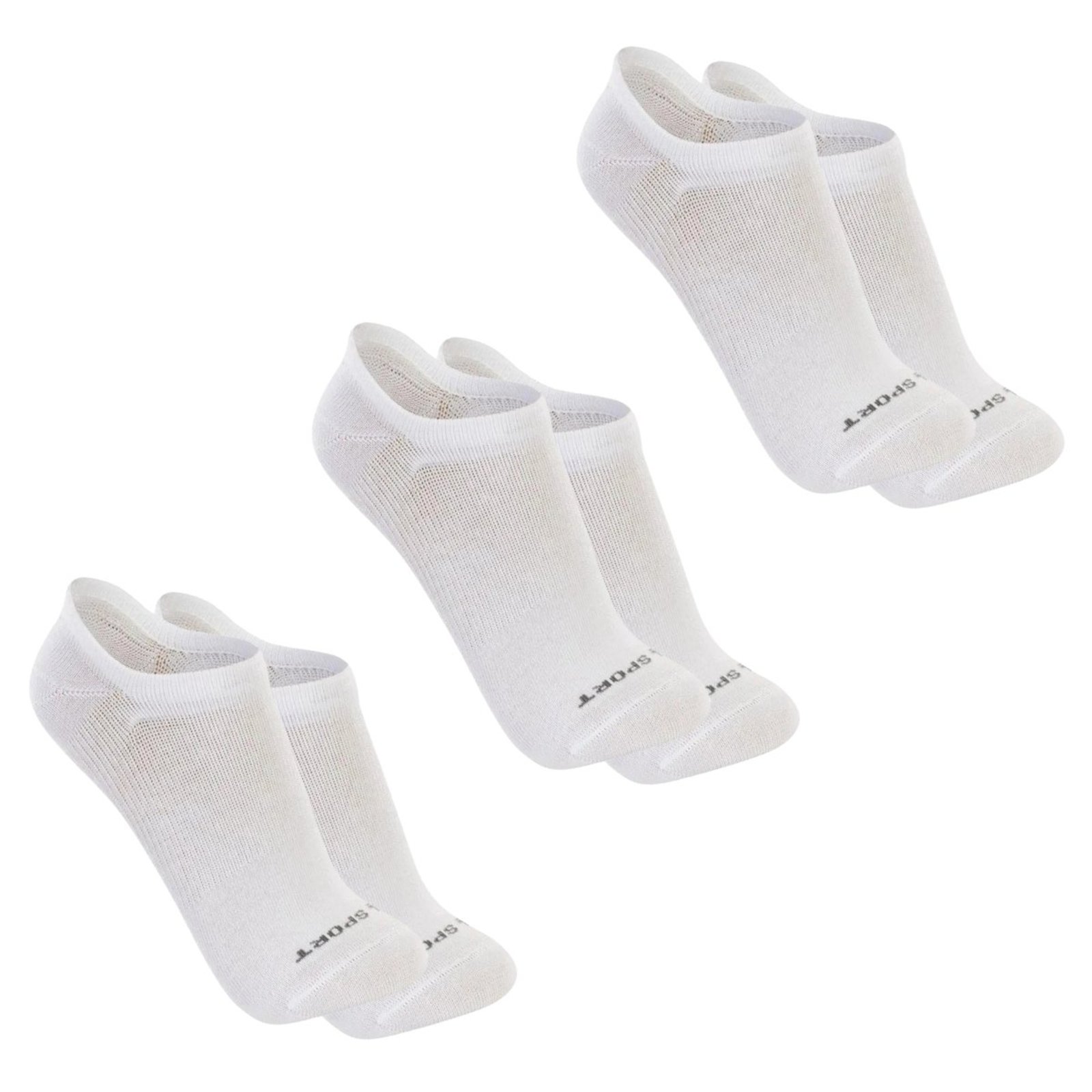 Kit 3 Pares Meias Lupo Algodão Meia Sapatilha Invisível Premium