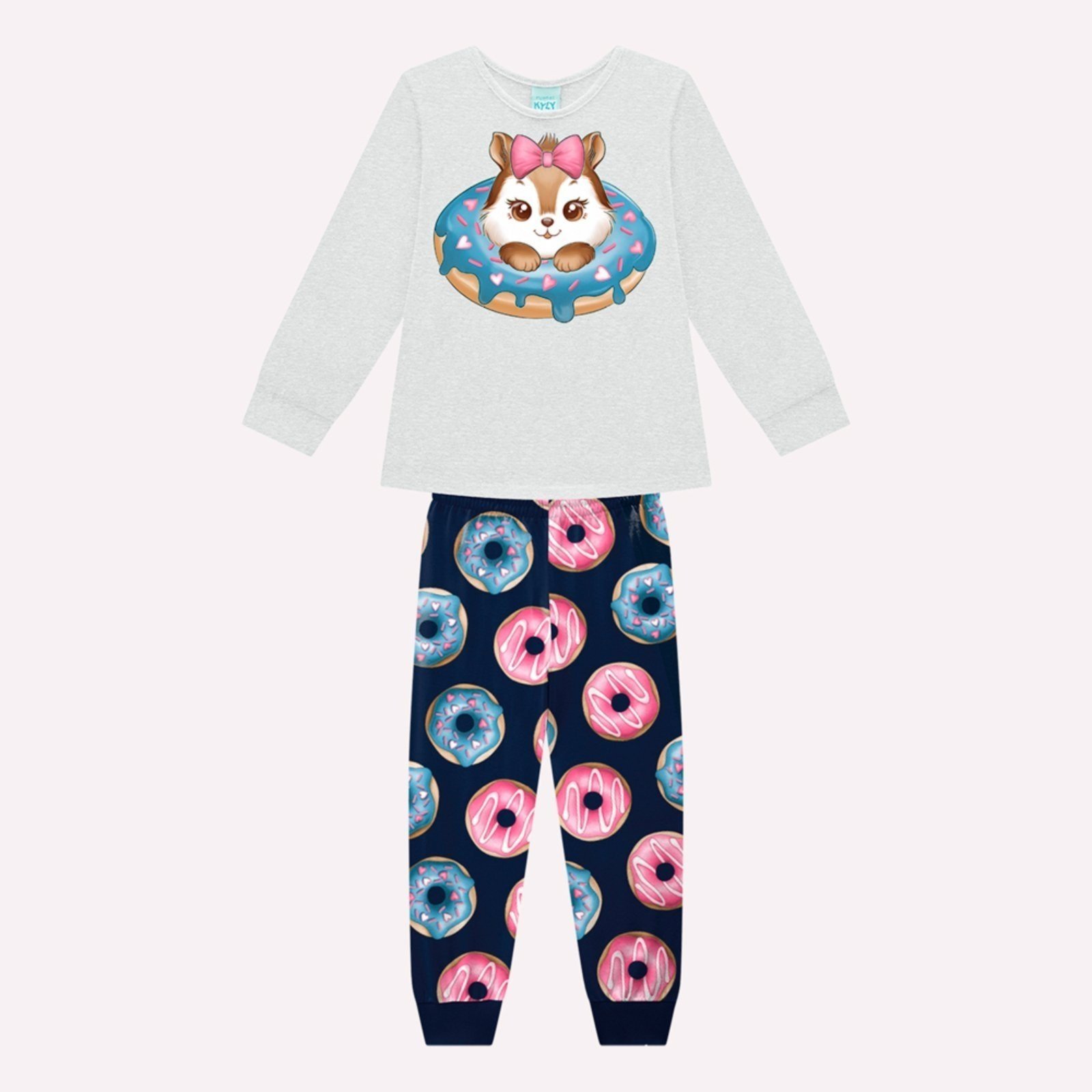 Pijama Infatil Menina Donuts Kyly