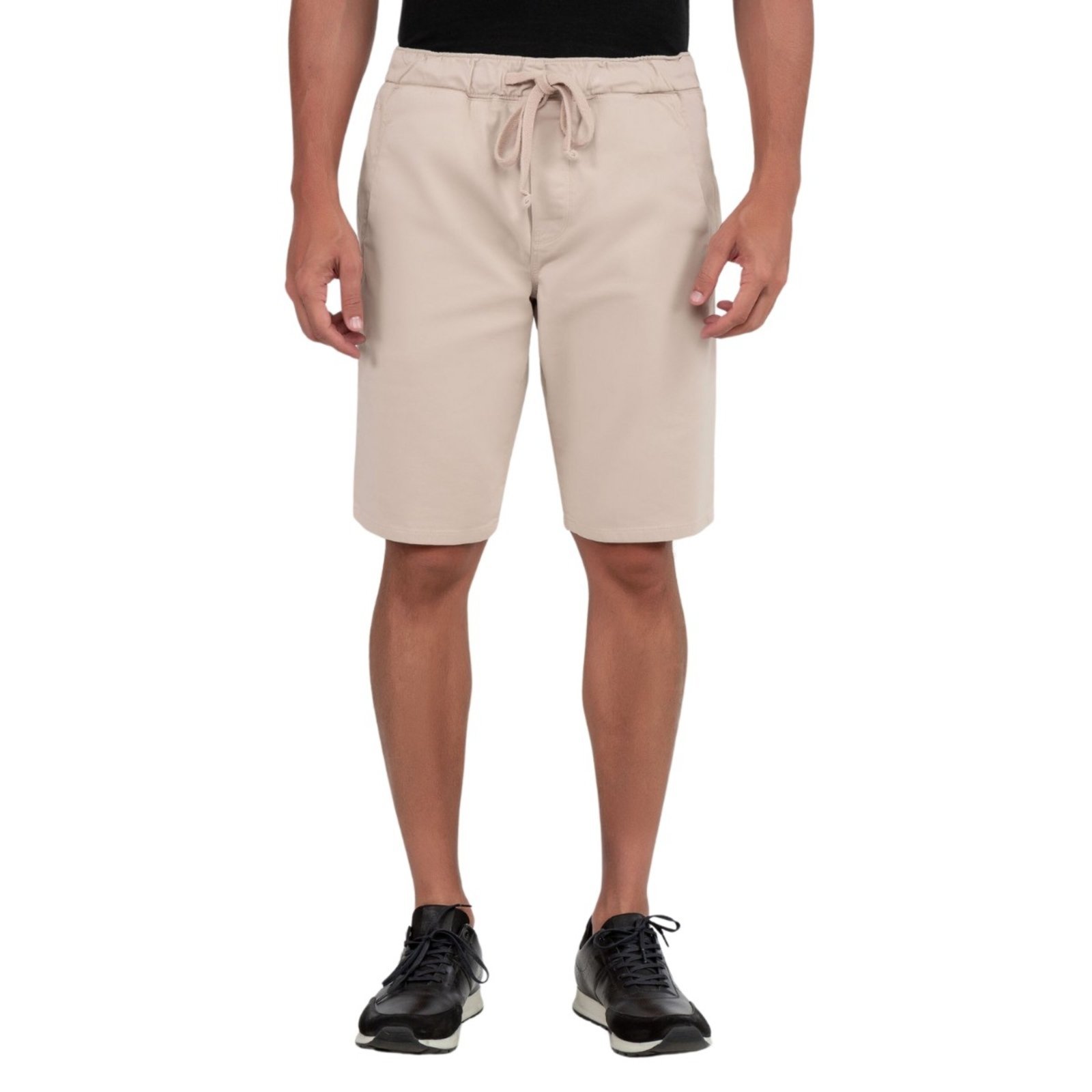 Vista 2 Bermuda Masculina Sarja Com Elastano Hangar 33 bege Hangar 33 bege