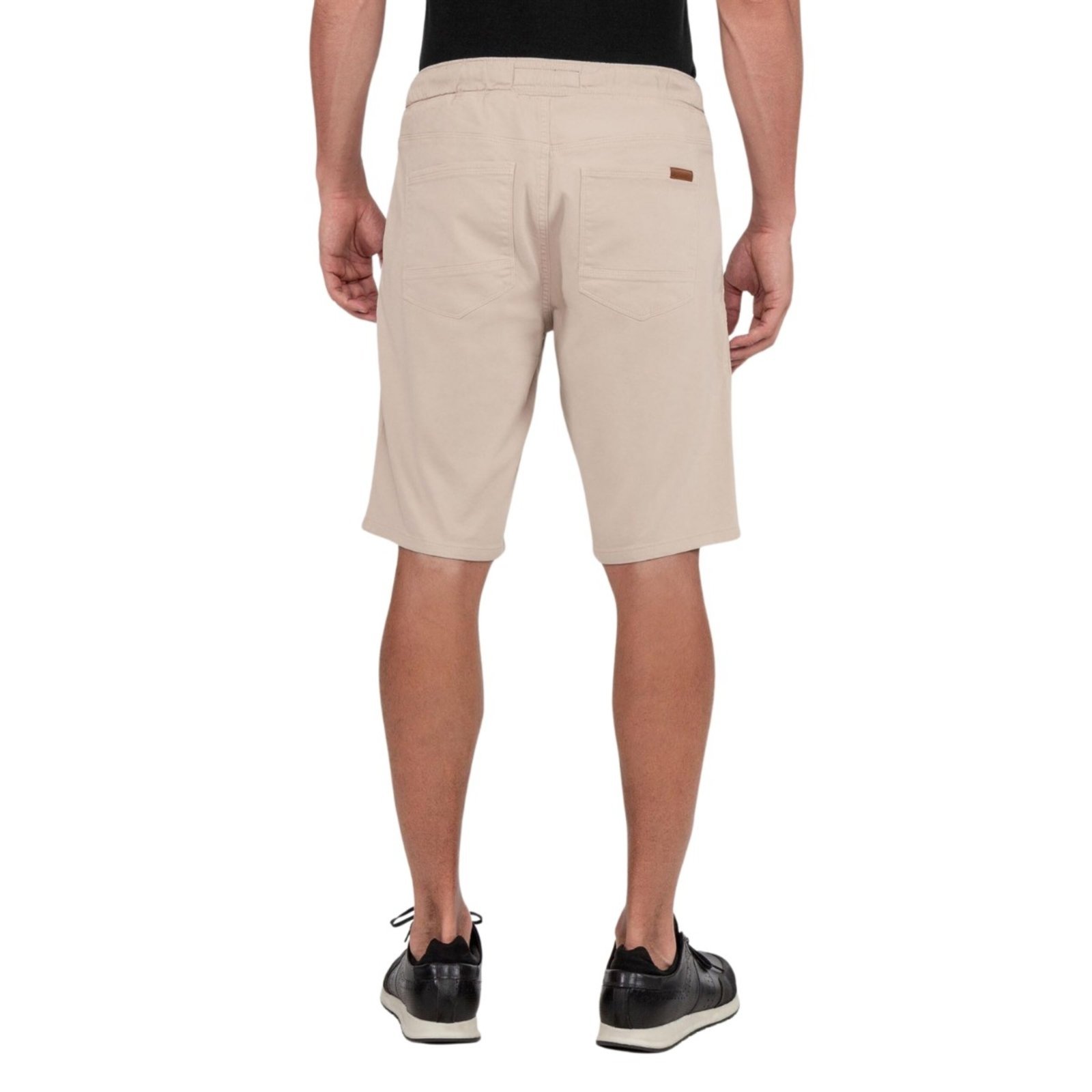 Vista 3 Bermuda Masculina Sarja Com Elastano Hangar 33 bege Hangar 33 bege
