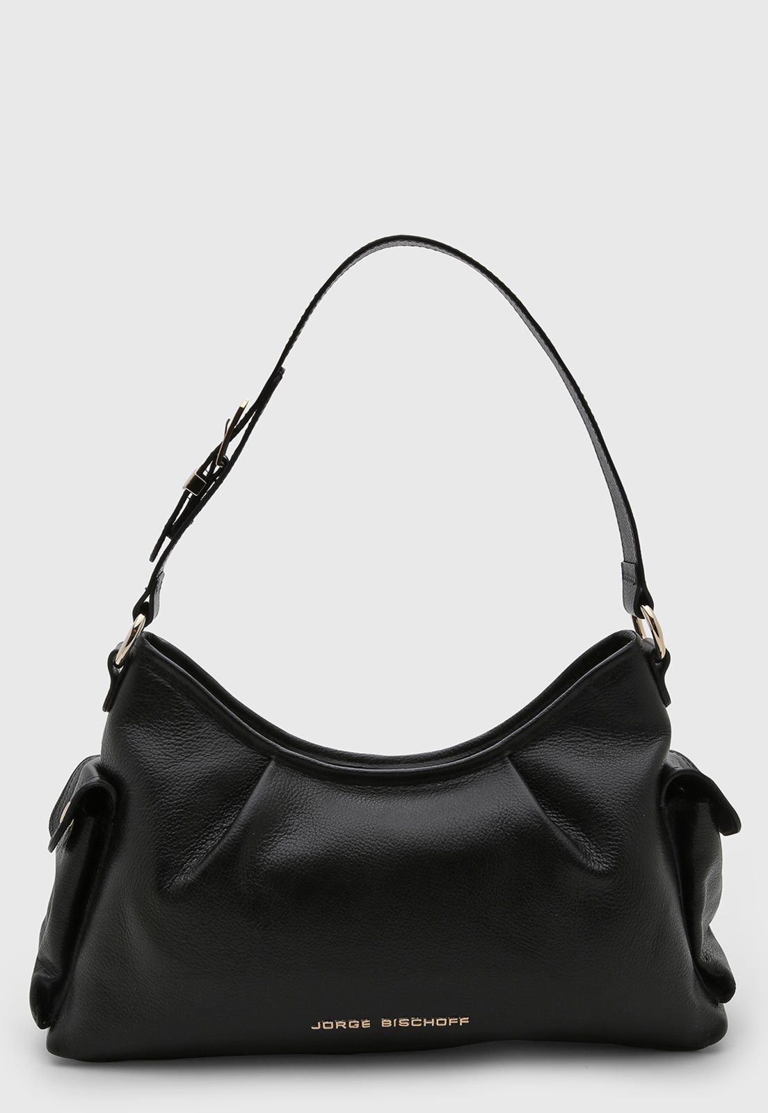 Bolsa Feminina Jorge Bischoff Couro Preta