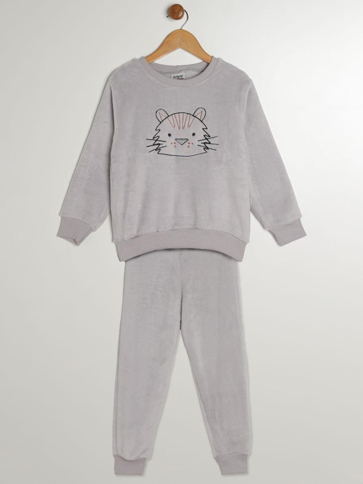 Infantil - Conjunto Longo Para Menino - CINZA