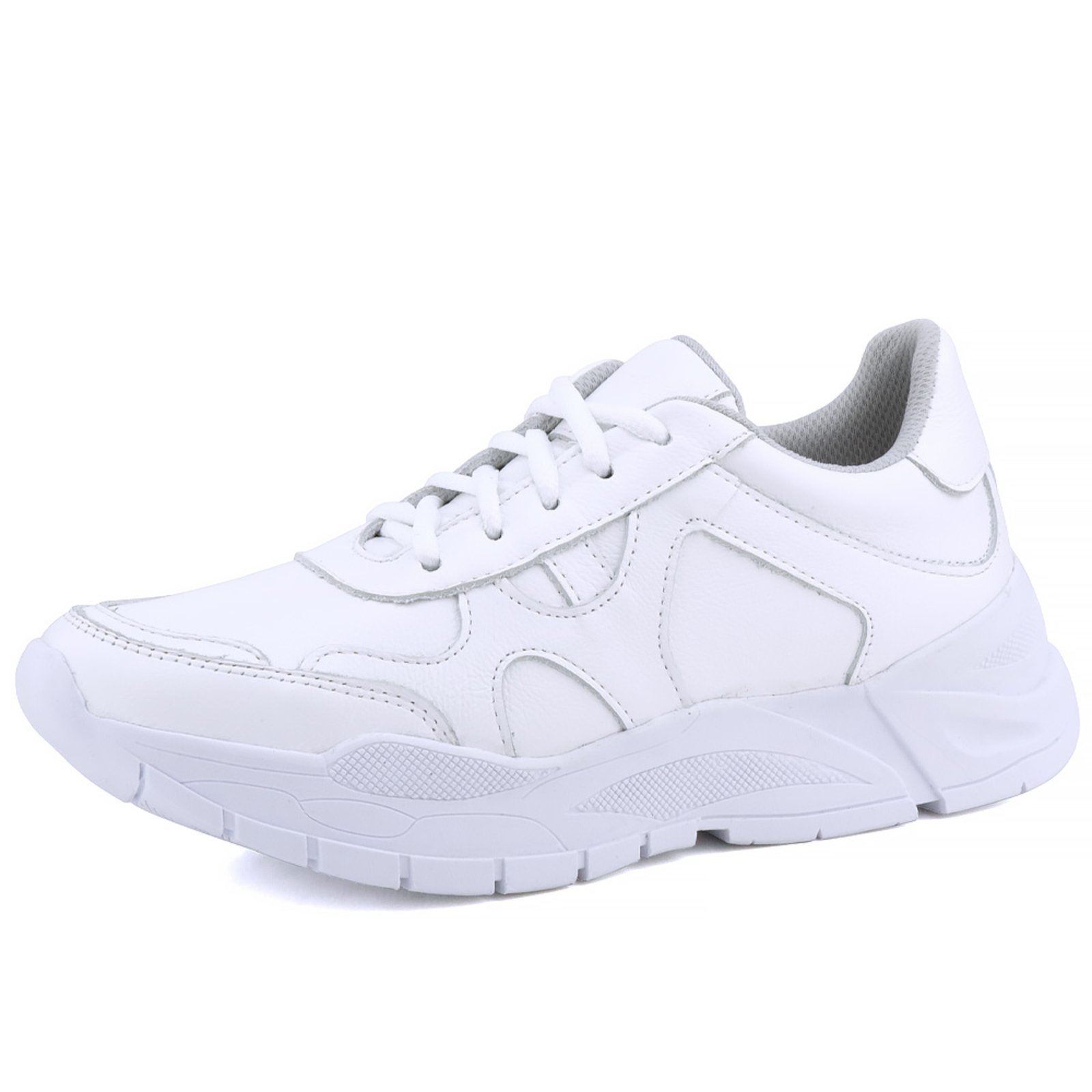 Tênis Chunck Dad Sneaker Mr. Gutt em Couro Branco