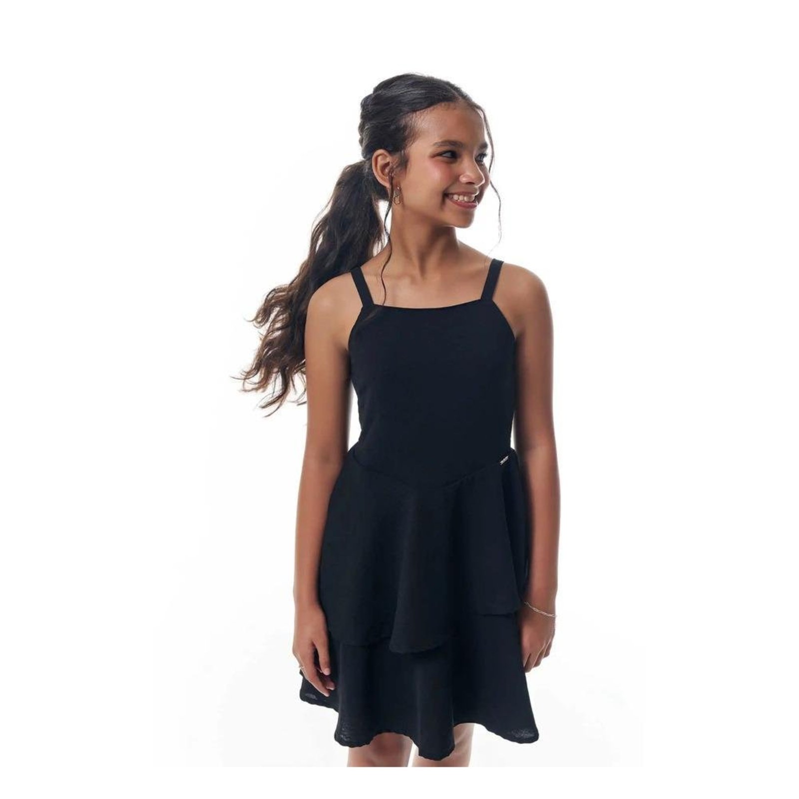 Infantil - Vestido Festa Juvenil Menina Preto Vic&Vicky 14 Preto