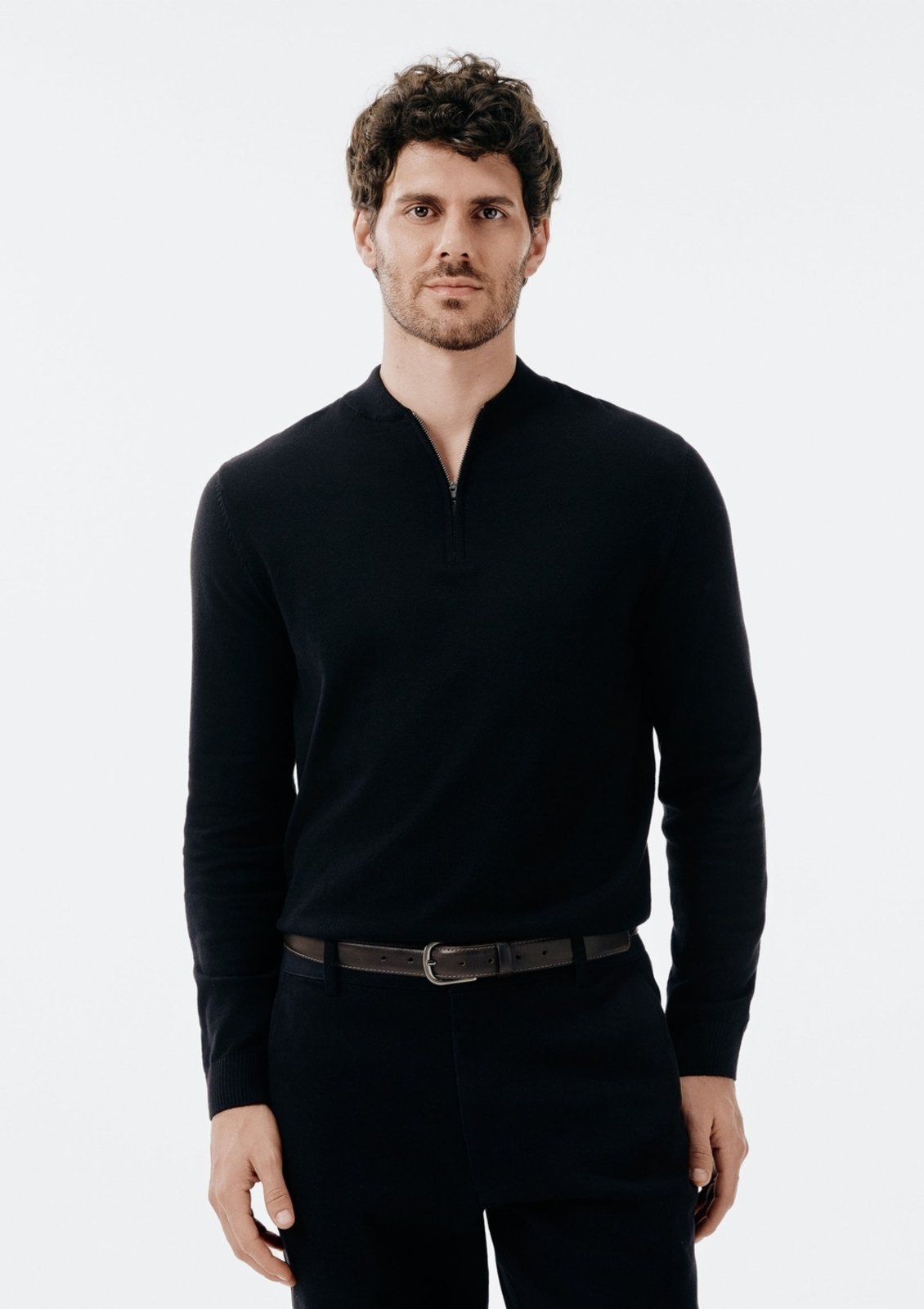 Suéter Masculino Regular Em Tricô