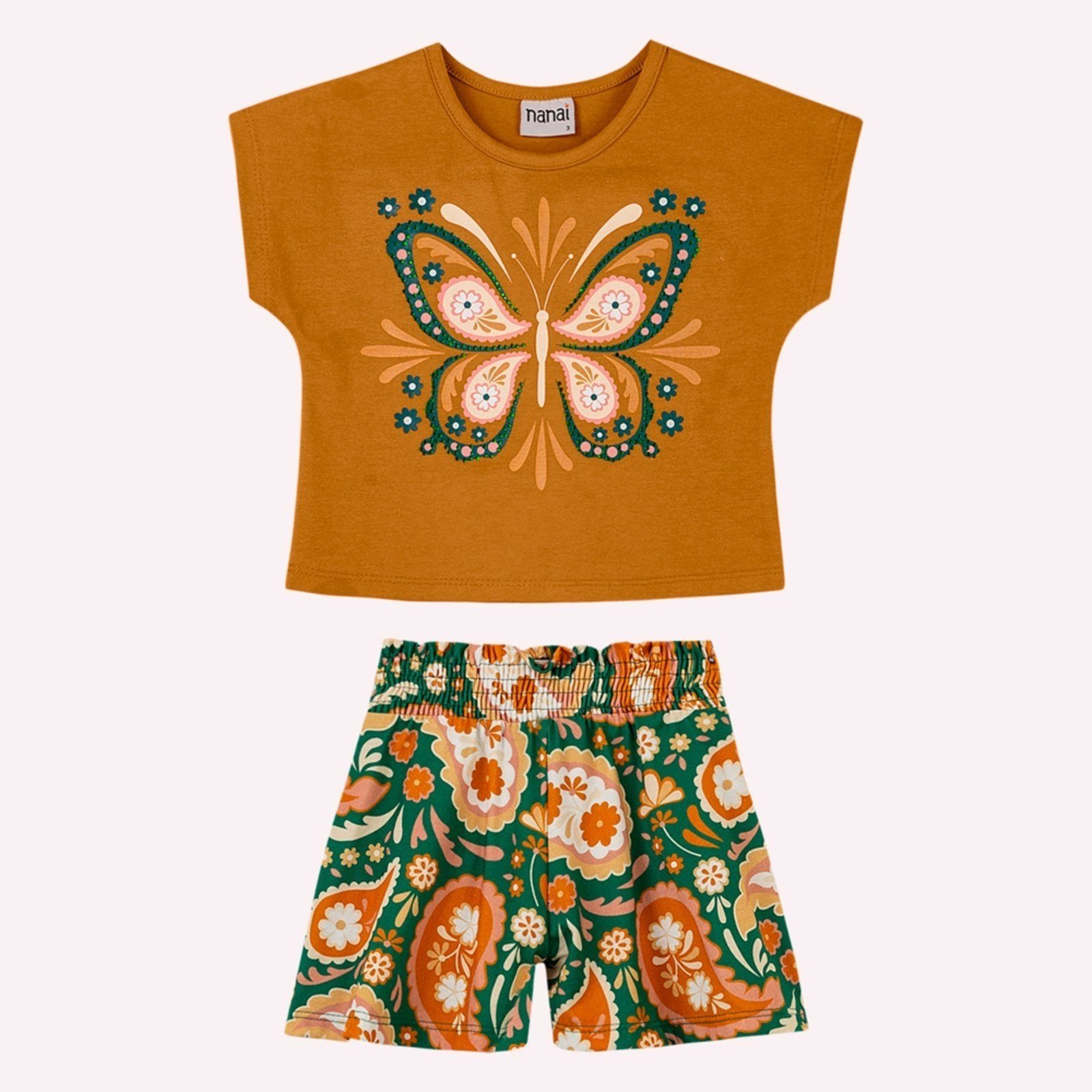 Infantil - Conjunto Menina com Strass Nanai