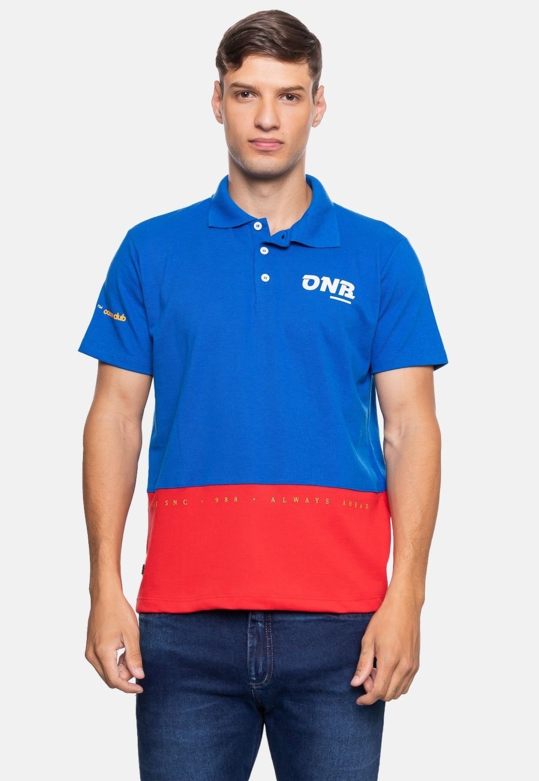 Camisa Polo Onbongo Piquet Especial Azul Royal