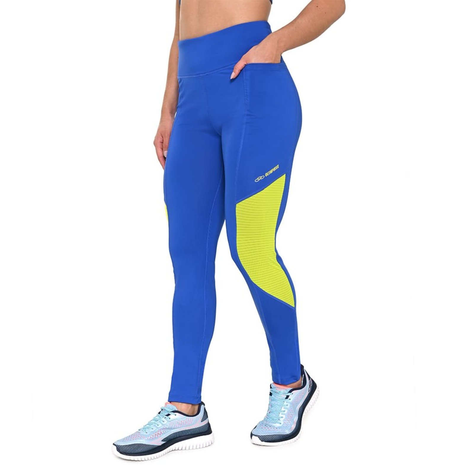 Legging Runner Olympikus Feminina G Azul