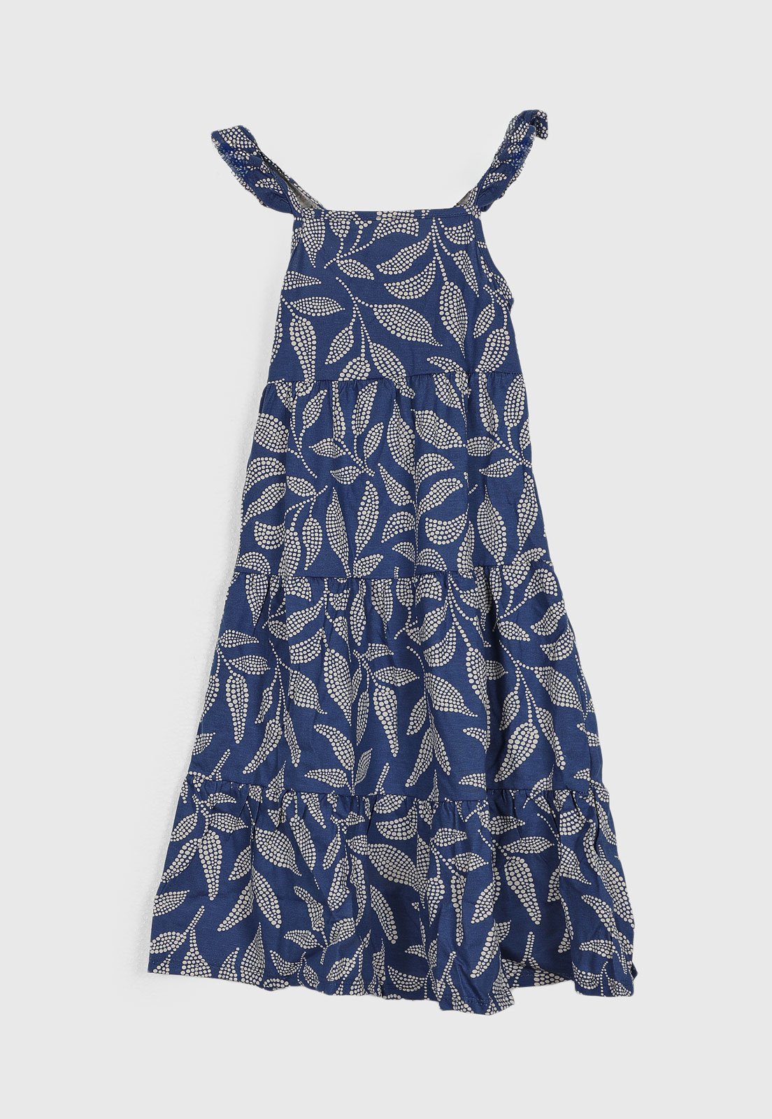 Infantil - Vestido Milon Estampado Folhagem Azul
