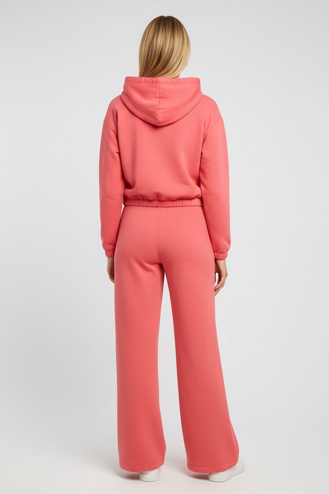 Vista 3 Conjunto Longo Feminino Com Capuz Marialícia laranja Marialícia laranja