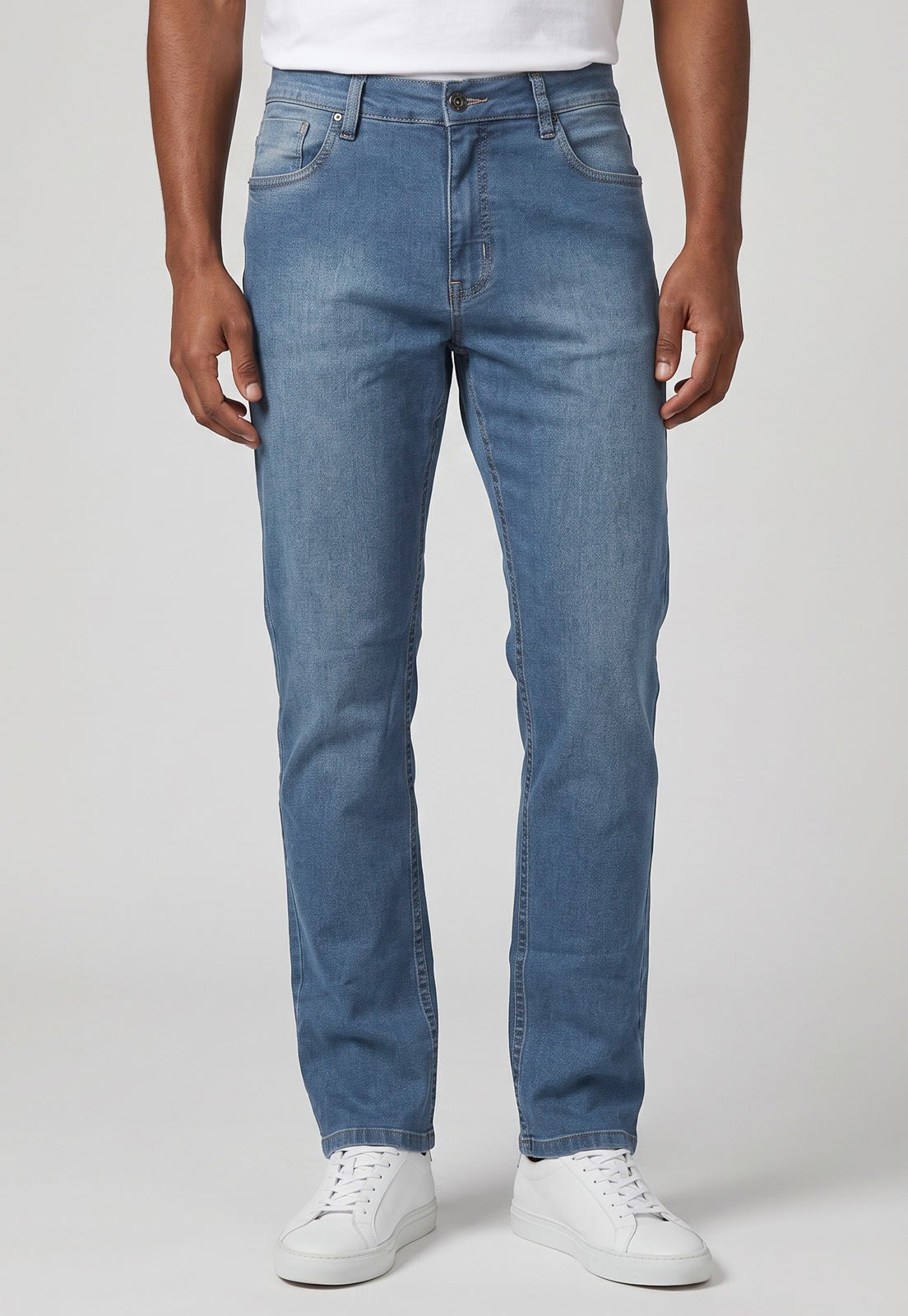 Calça Jeans Masculina Aleatory Regular Azul