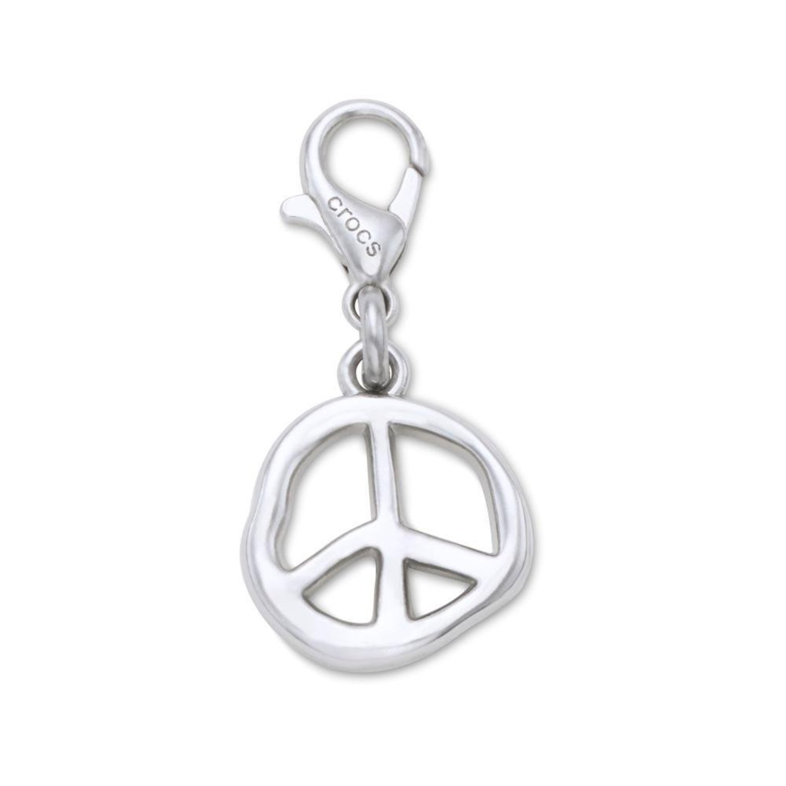 Infantil - Jibbitz™ Pingente Sinal da Paz Derretida Único Branco