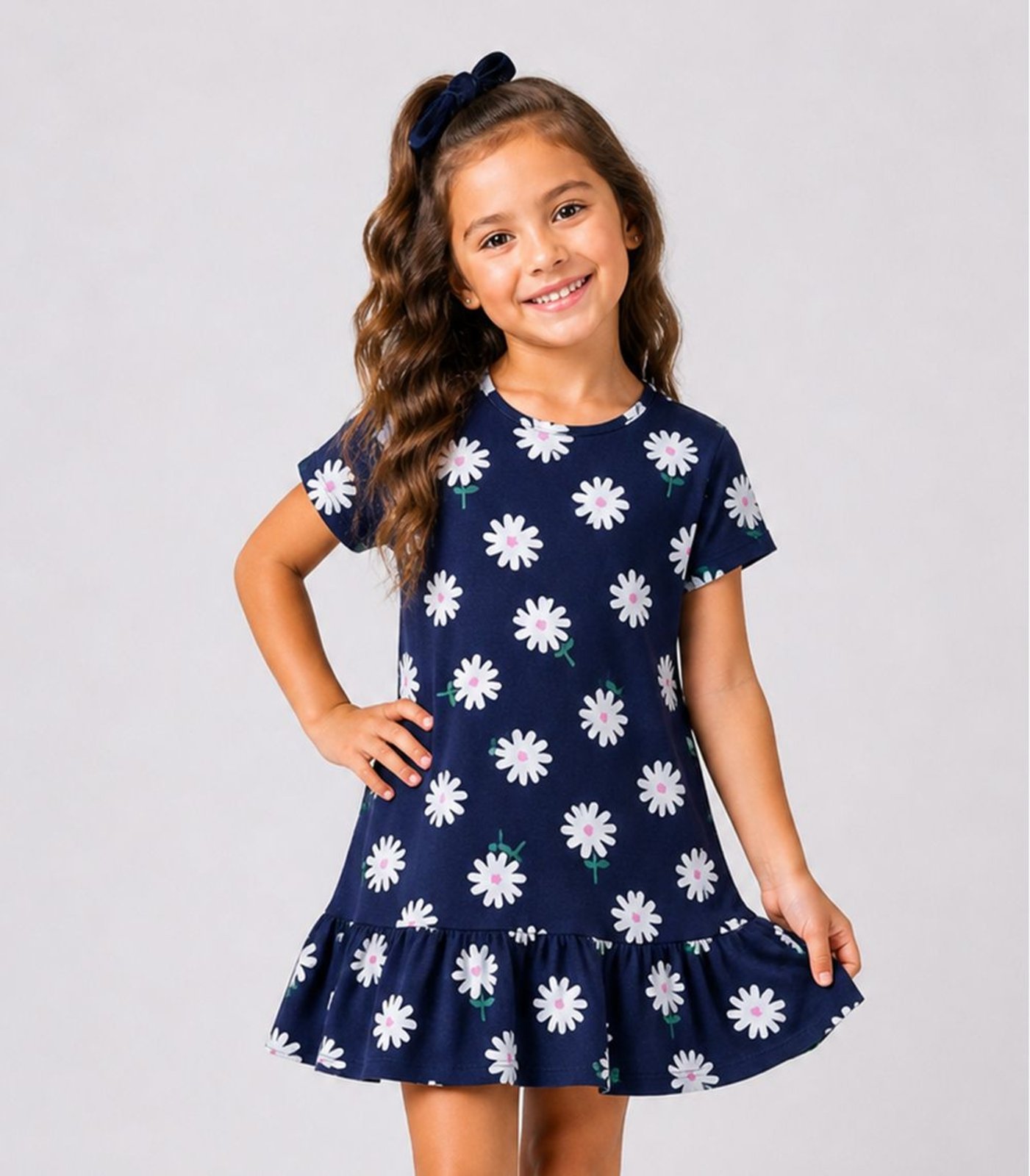 Infantil - Vestido Feminino Estampado Select Azul