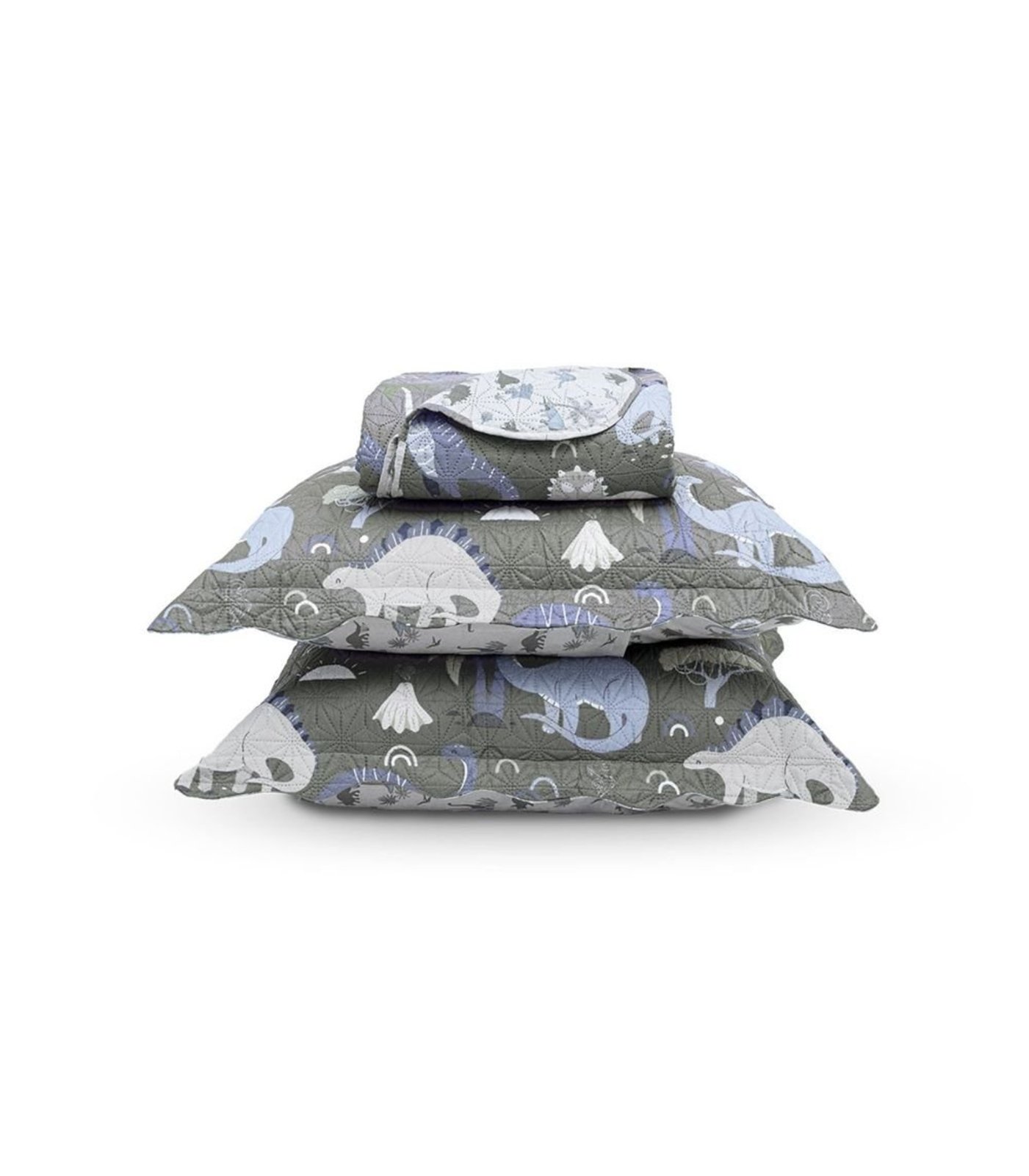 Kit Cobre Leito Casual Casal Appel Cinza