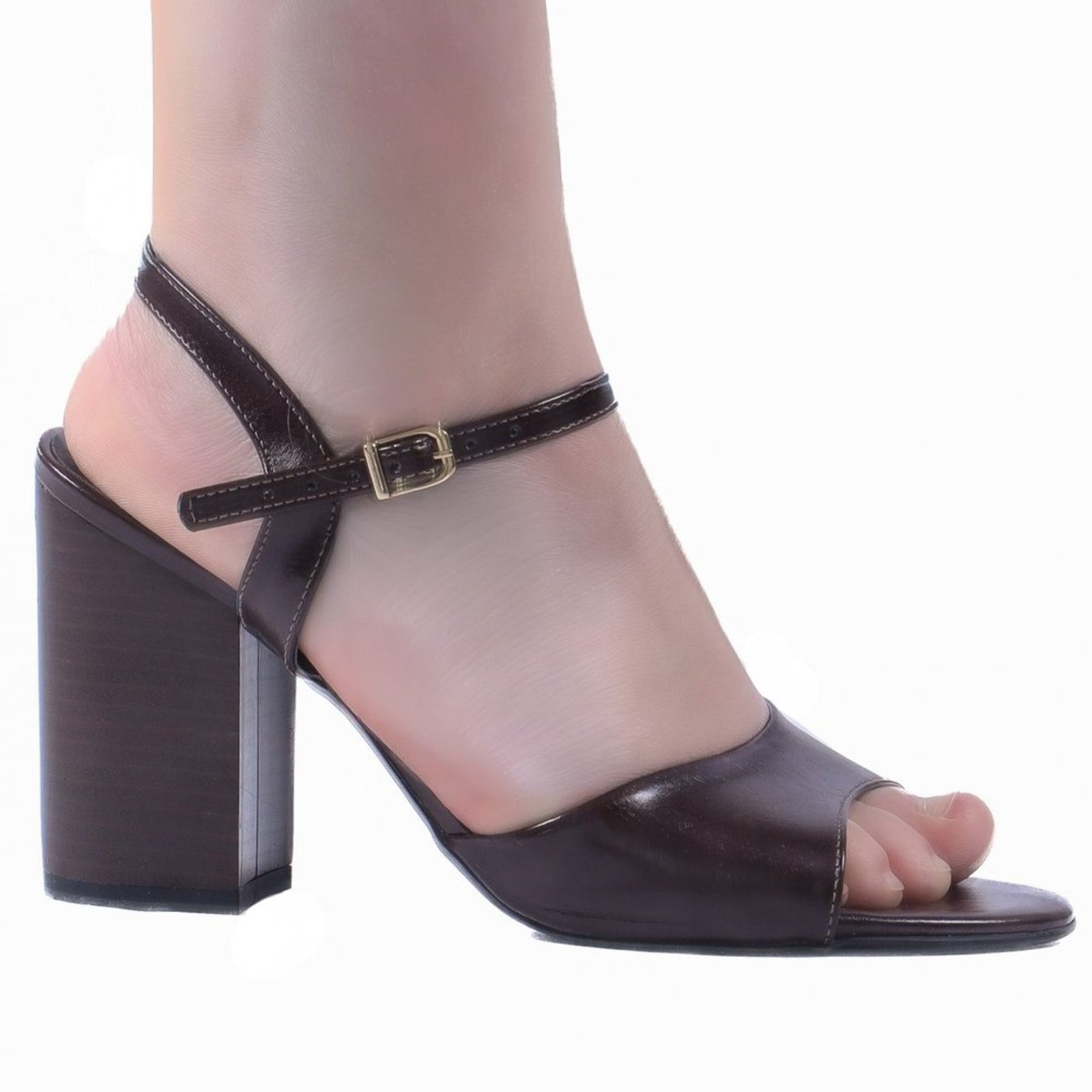 Sandália Feminina Zariff Salto Bloco 5394.12109 Zariff Marrom