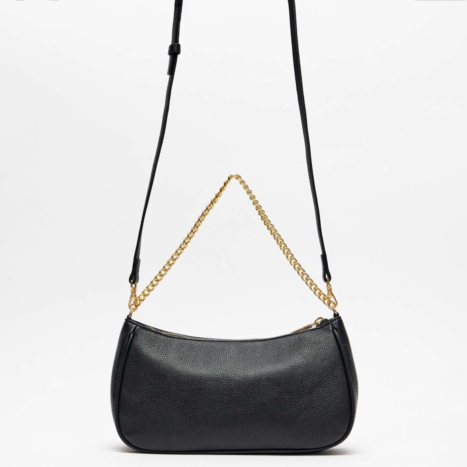 Vista 3 Bolsa Shoulder Lança Perfume Chain In25 Feminino preto preto