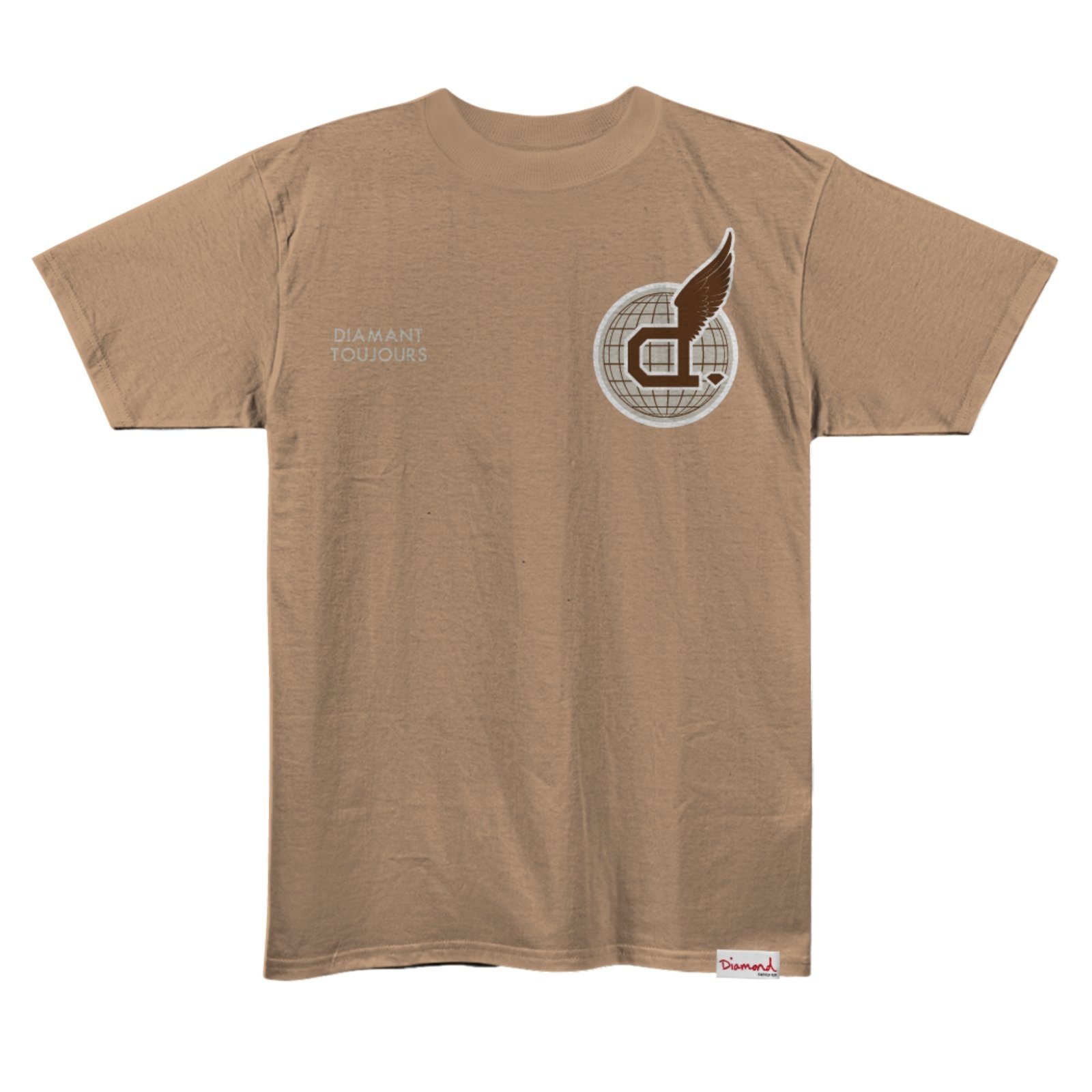 Vista 2 Camiseta Diamond Diamant Wings Tee - KHAKI bege khaki Diamond bege khaki