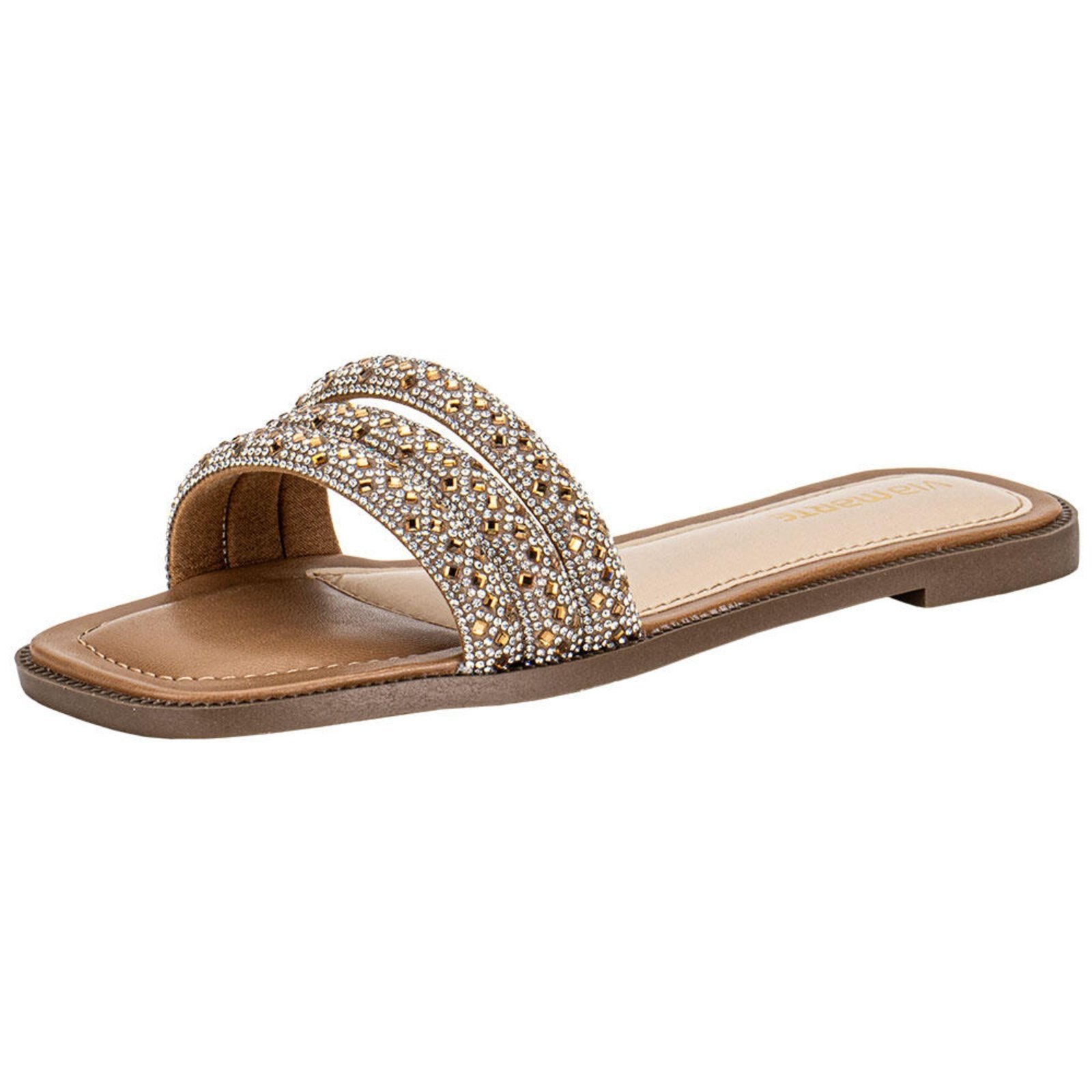 Tamanco Feminino Flat Via Marte 291006 5830291 Bege