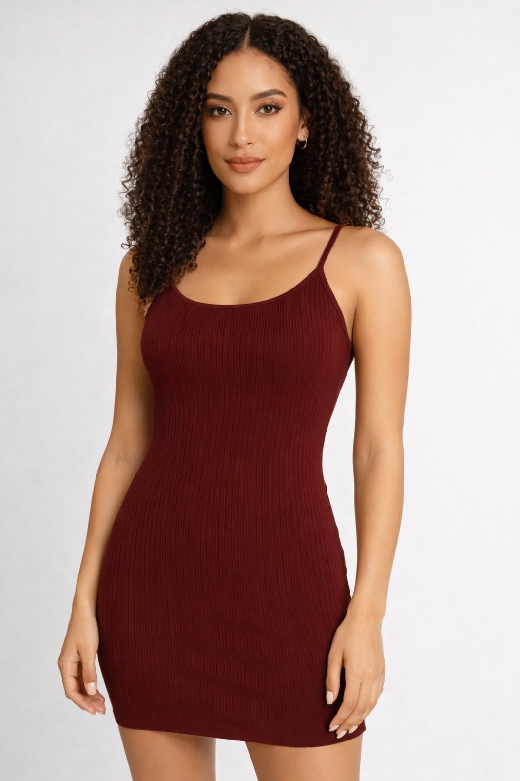 Vestido Tubinho D Bell Outlet Fashion Alcinha Vinho