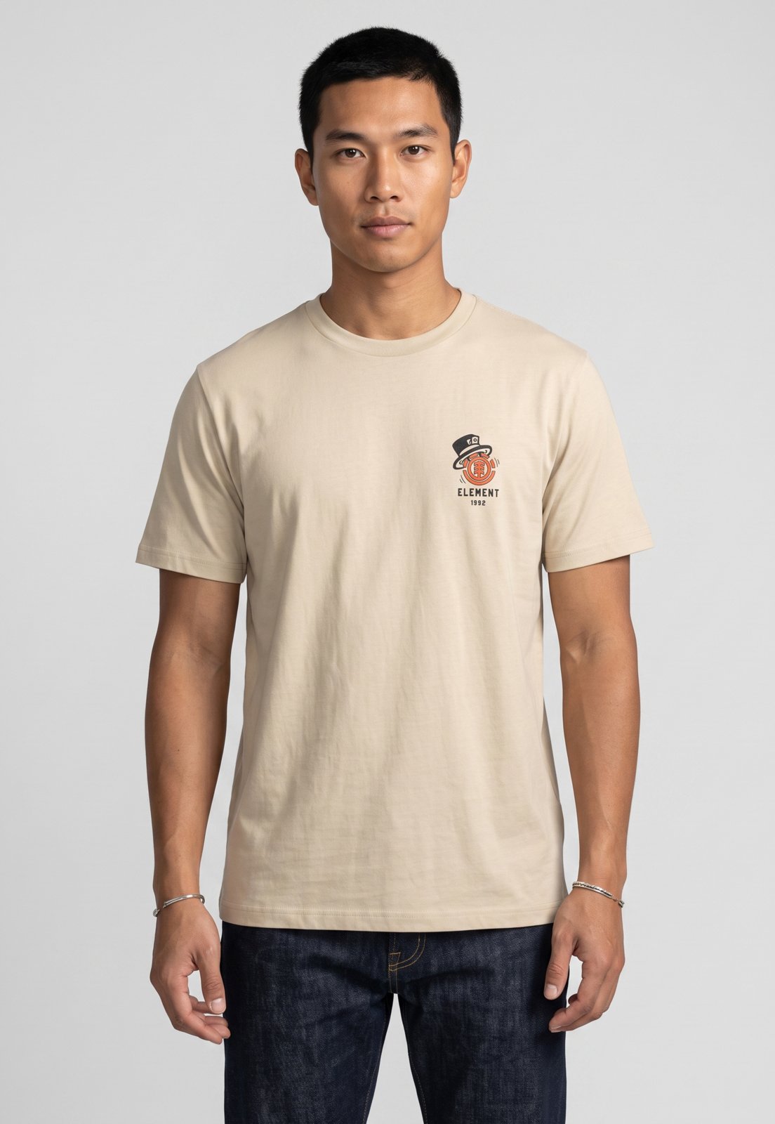 Camiseta Masculina Element Rollin Bege