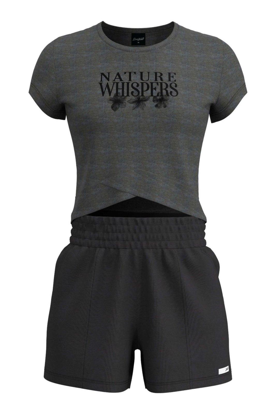 Infantil - Conjunto Juvenil Menina Transpasse Elian Beats Preto