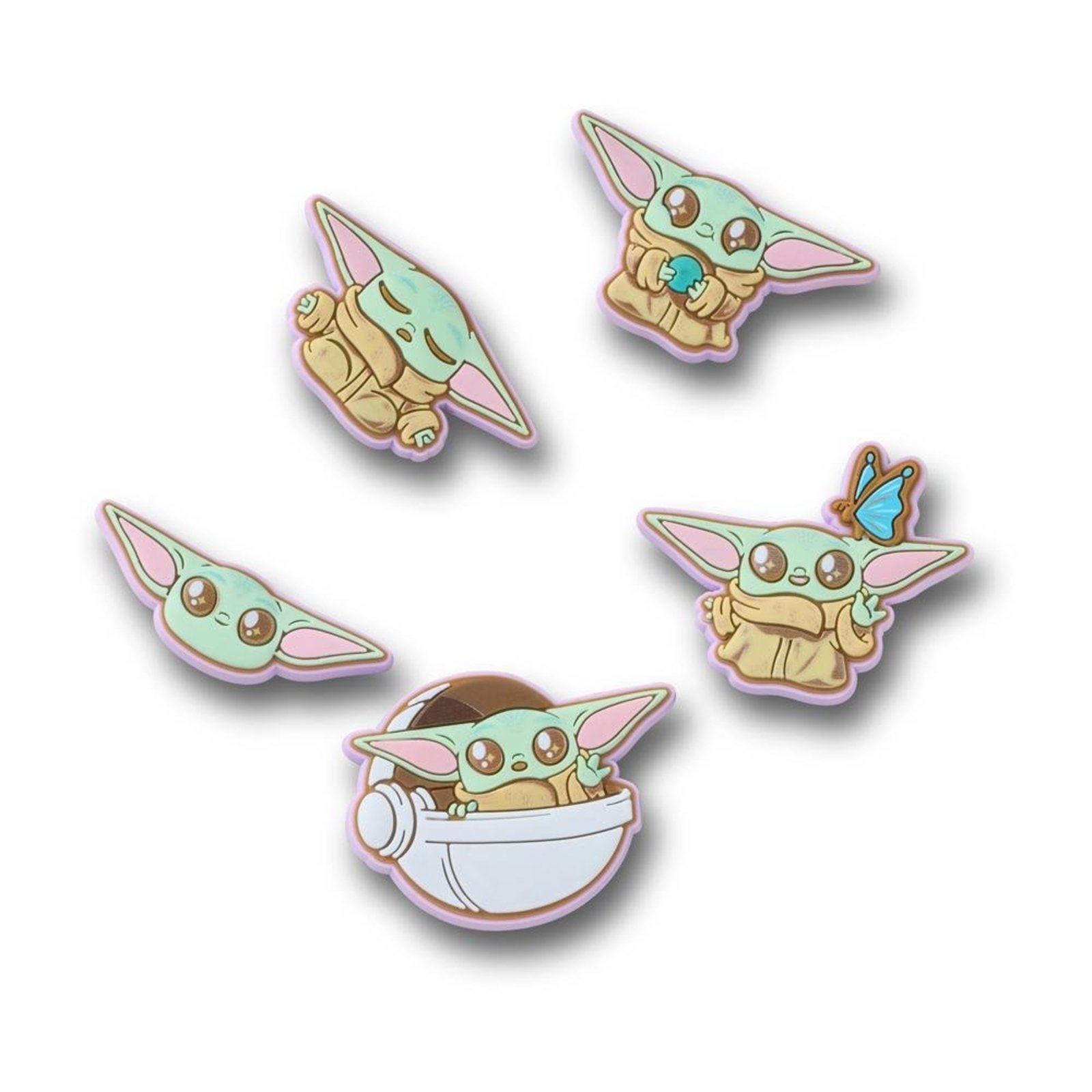 Infantil - Jibbitz™ Star Wars Grogu Pack Com 5 Peças Único Branco