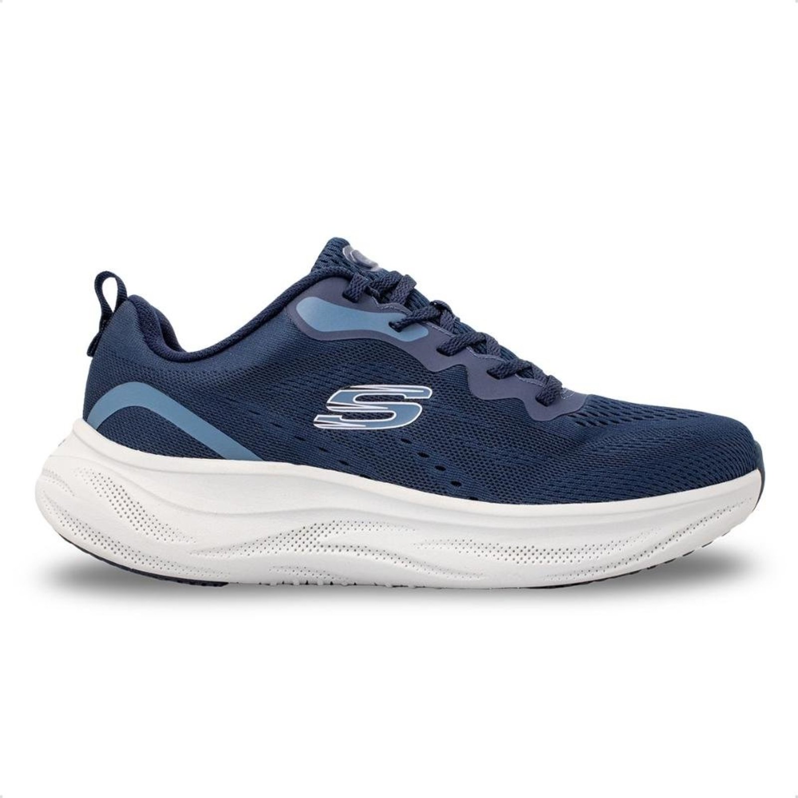 Tênis Skechers Masculino Skech Cloud Gentle Glow Azul Marinho