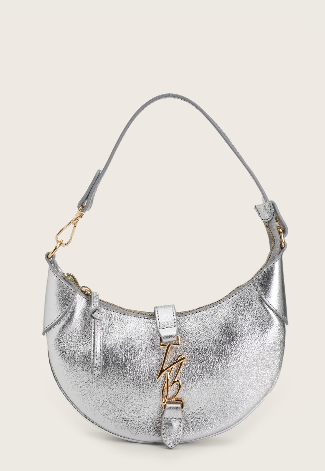Bolsa Luiza Barcelos Metalizada Prata