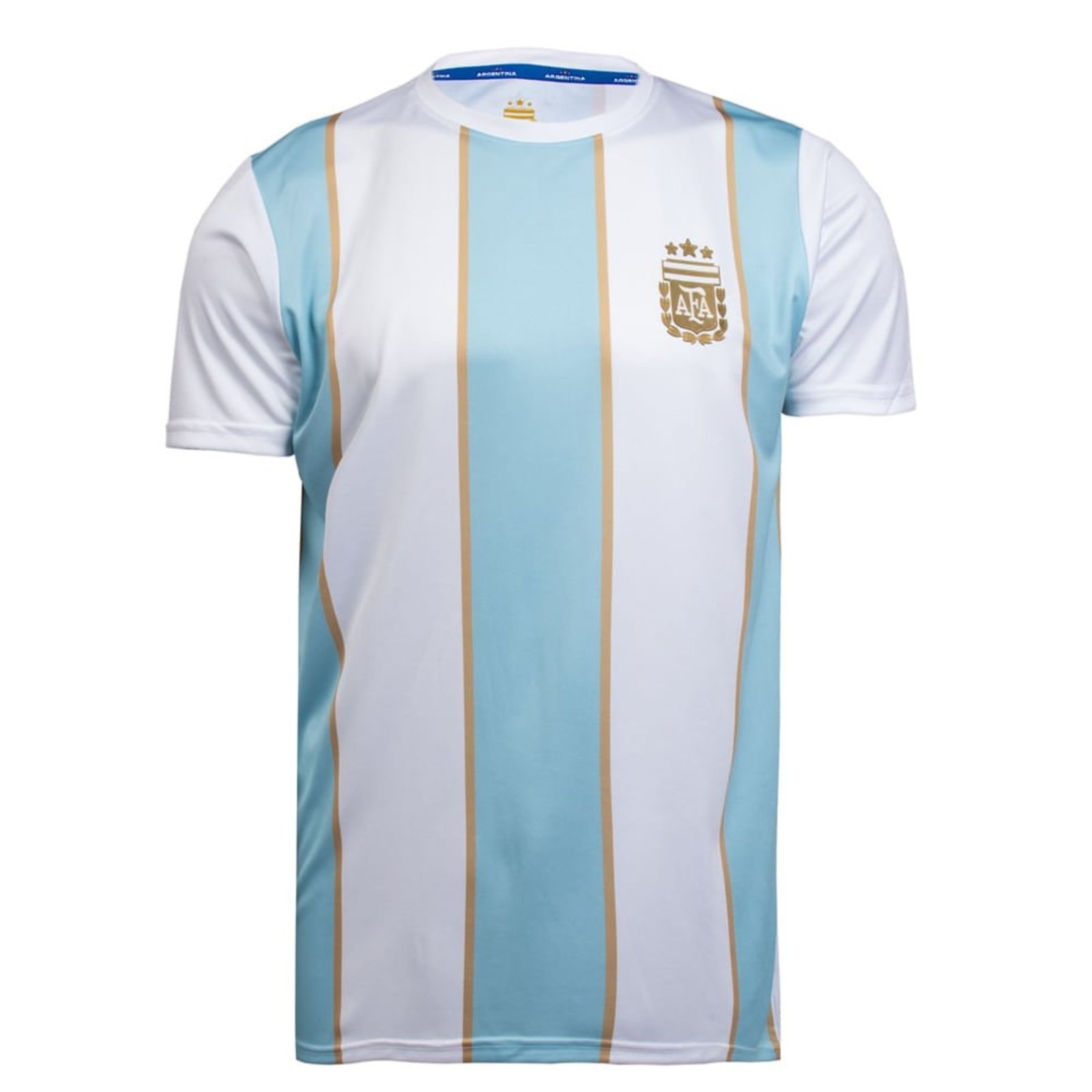 Vista 2 Camiseta Masculina Balboa Argentina Di María 11 Branco/Azul branco azul Balboa branco azul