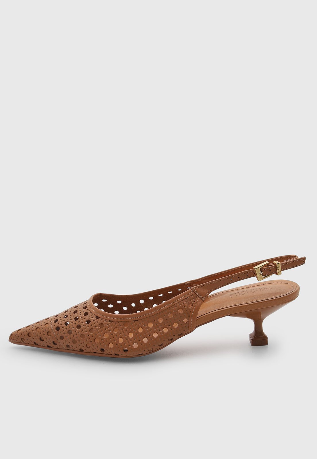 Scarpin Feminino Santa Lolla Couro Preto
