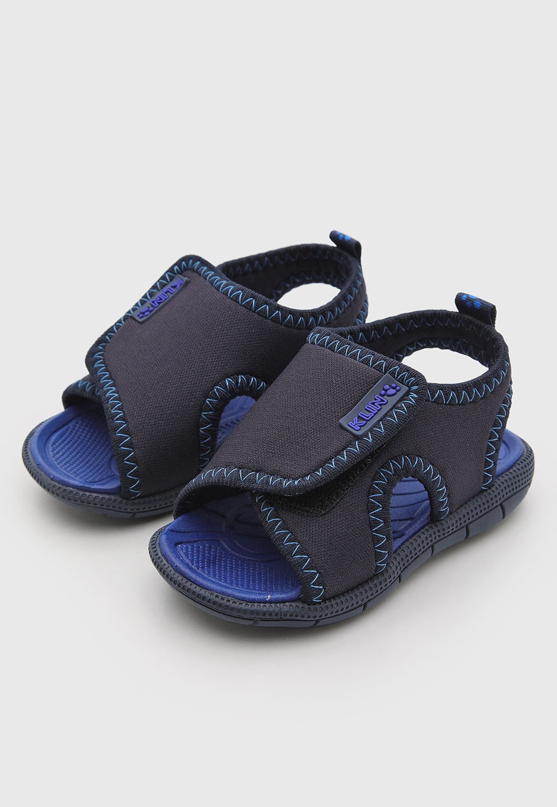 Infantil - Sandália Klin Pesponto Azul Escuro