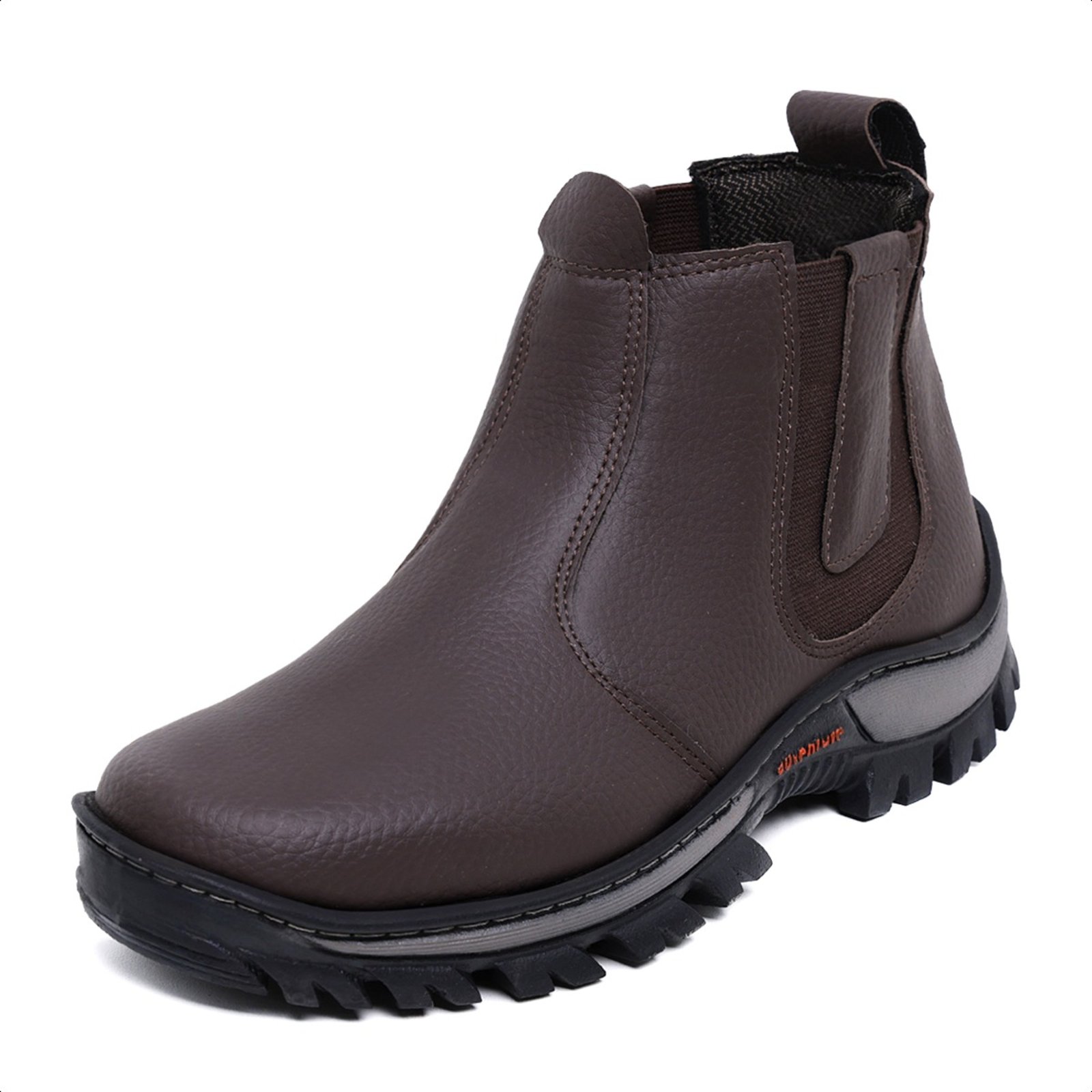 Vista 3 Botina Masculina Bota Segurança Trabalho Adventure Café Lavini Shoes marrom Lavini Shoes marrom