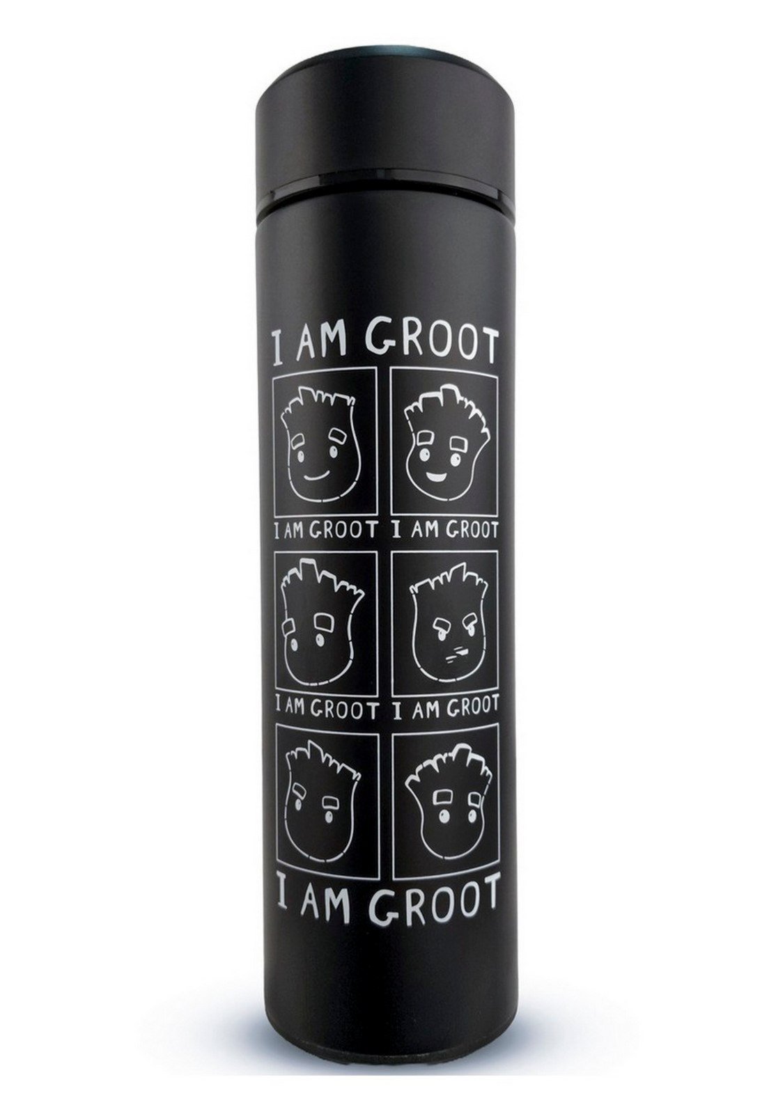 Vista 3 Garrafa Groot Marvel 500ml Guardiões Da Galáxia Inoxidável Resistente preto Marvel preto