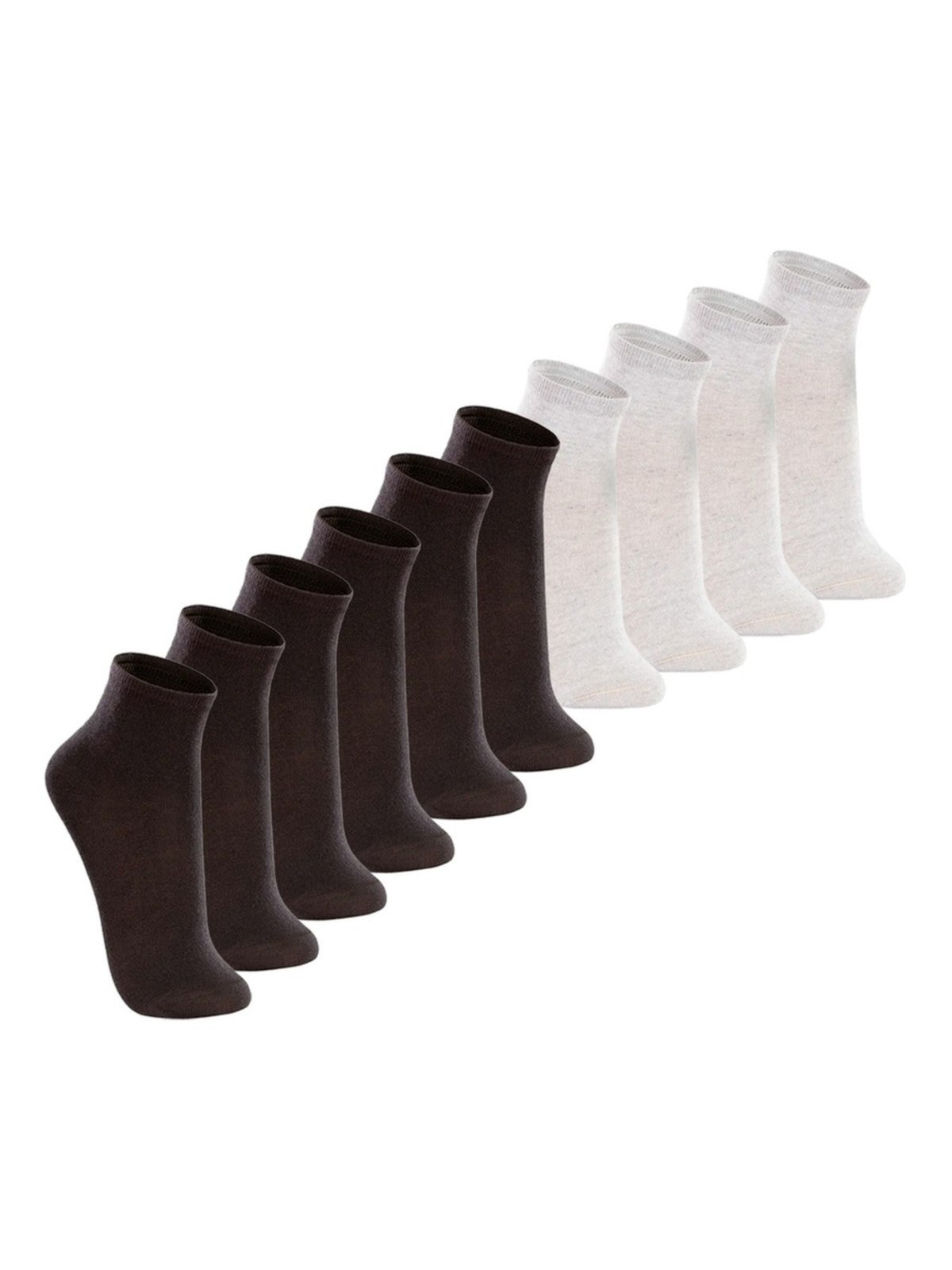 Vista 2 Kit com 10 Pares de Meias Cano Médio Lupo preto Lupo preto