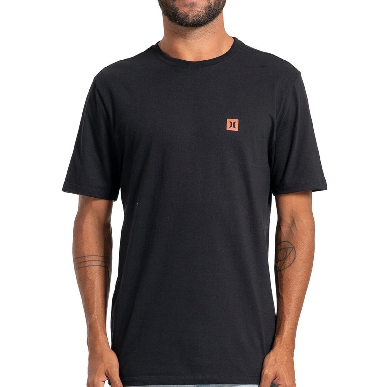 Camiseta Hurley Mini Icon Oversize SM27 Masculina Preto