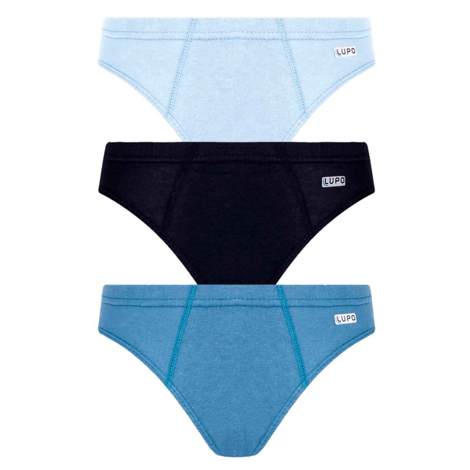 Cueca Lupo Slip Algodão com Elastano 140-089 C/3