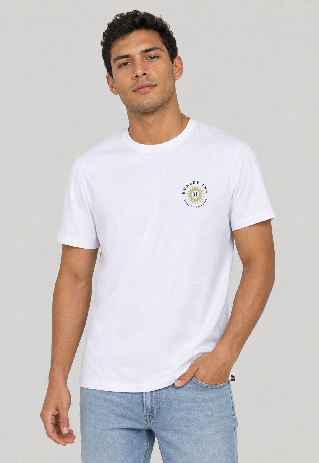 Camiseta Masculina Hurley Infinity Branca