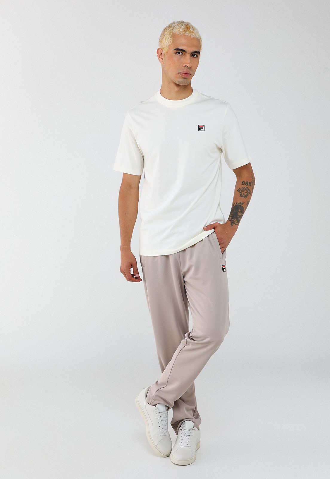 Vista 3 Camiseta Masculina Fila Comfort GT II Branca branco Fila branco
