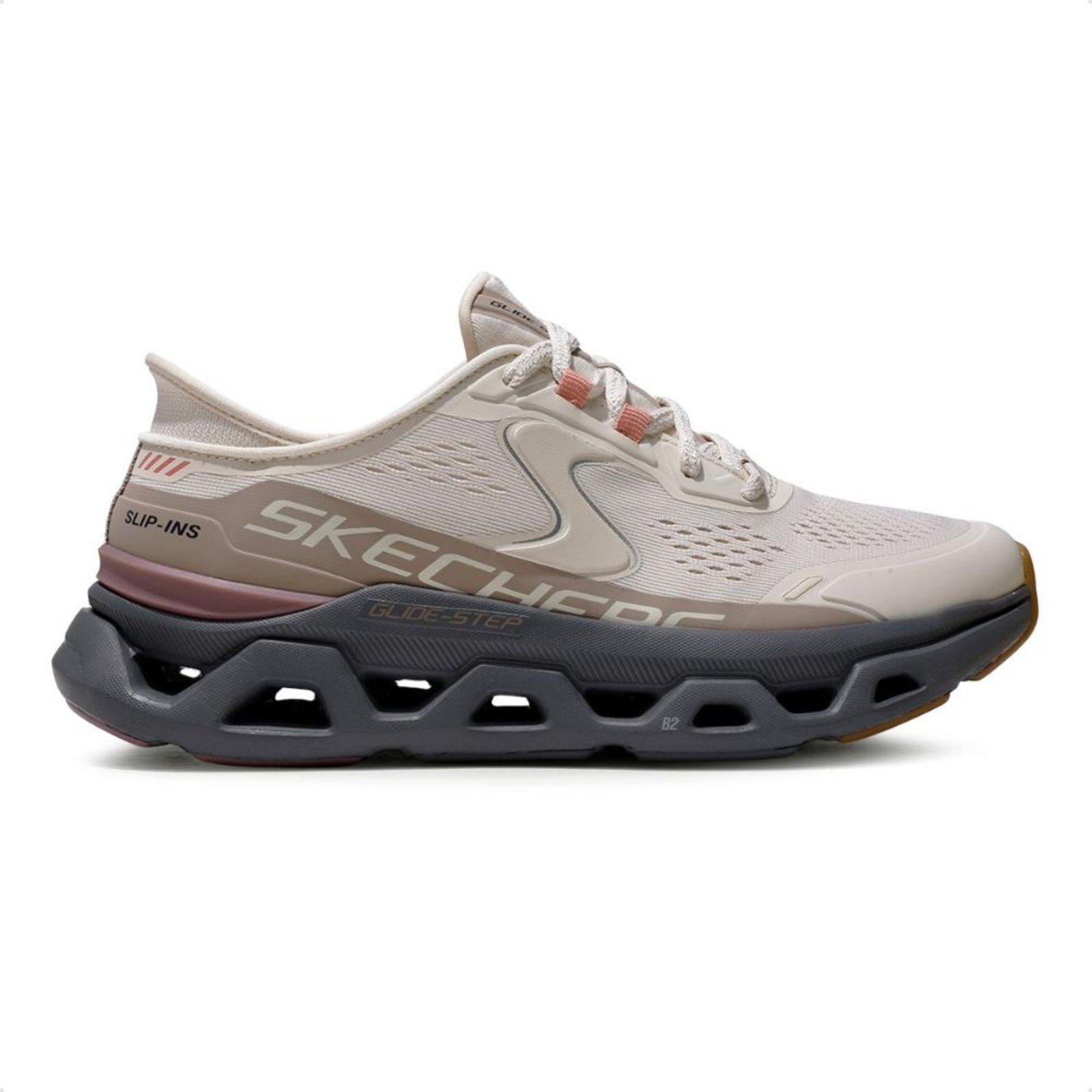 Tênis Skechers Glide Step Atlus Feminino Bege