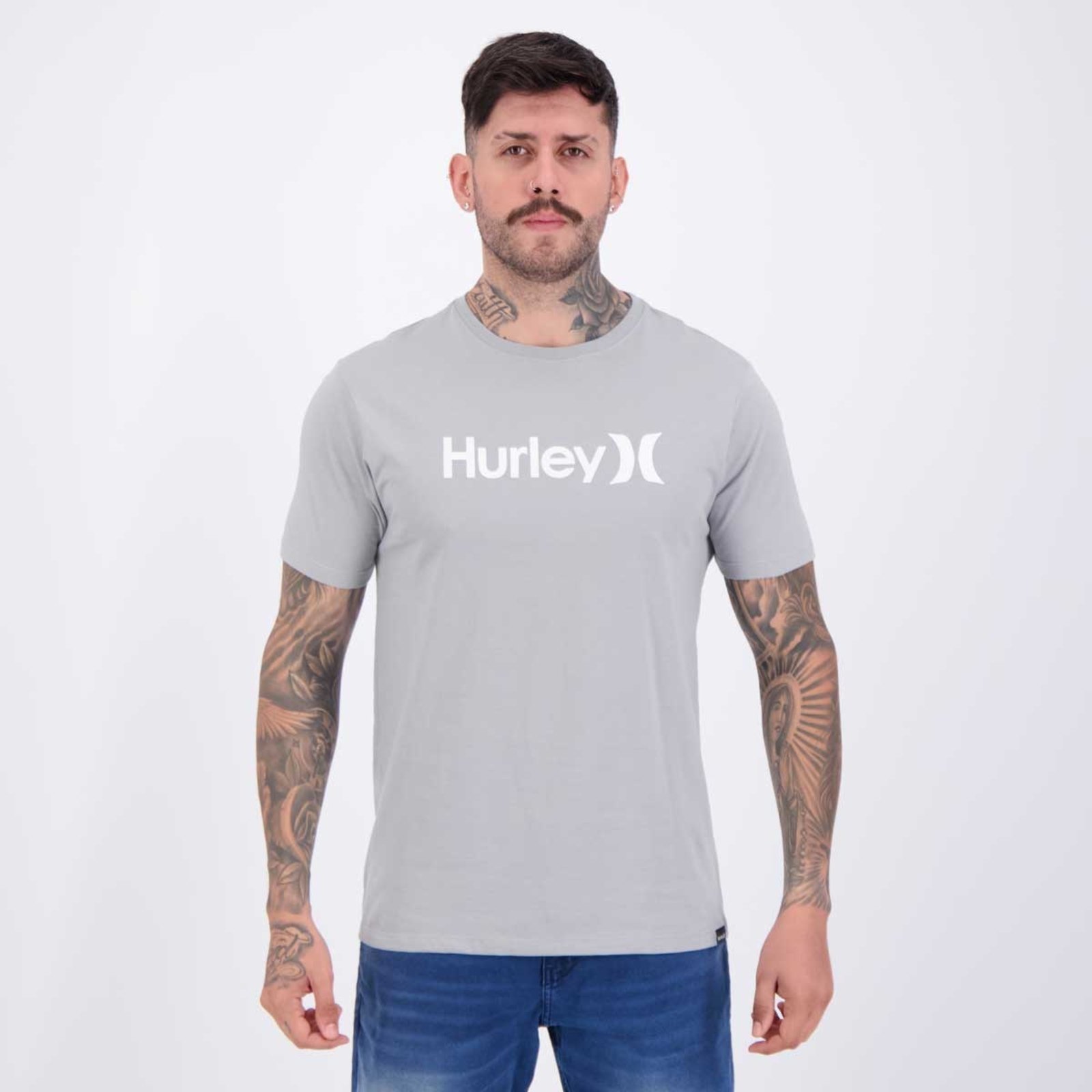 Camiseta Hurley Silk O&O Solid Cinza