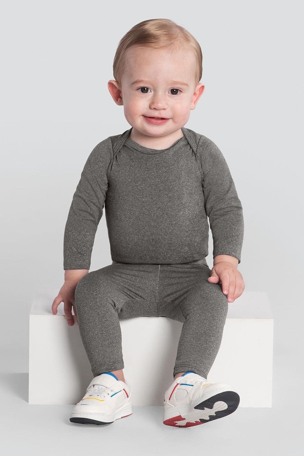 Infantil - Calça legging unissex térmica leve Brandili Baby Cinza