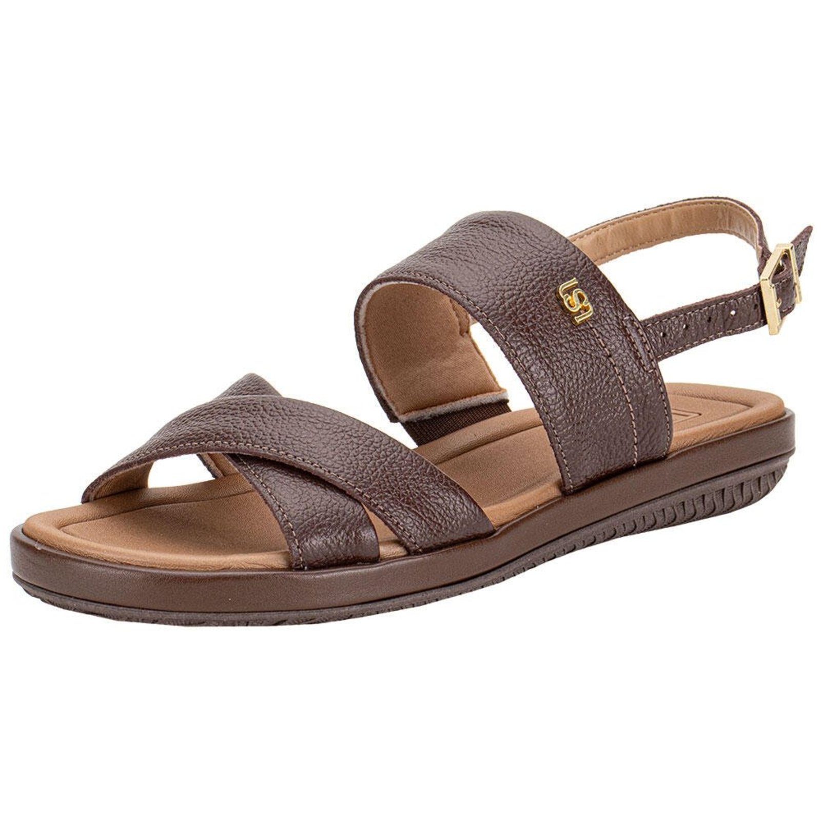 Sandália Feminina Flat Usaflex Ao2501 0942501 Marrom
